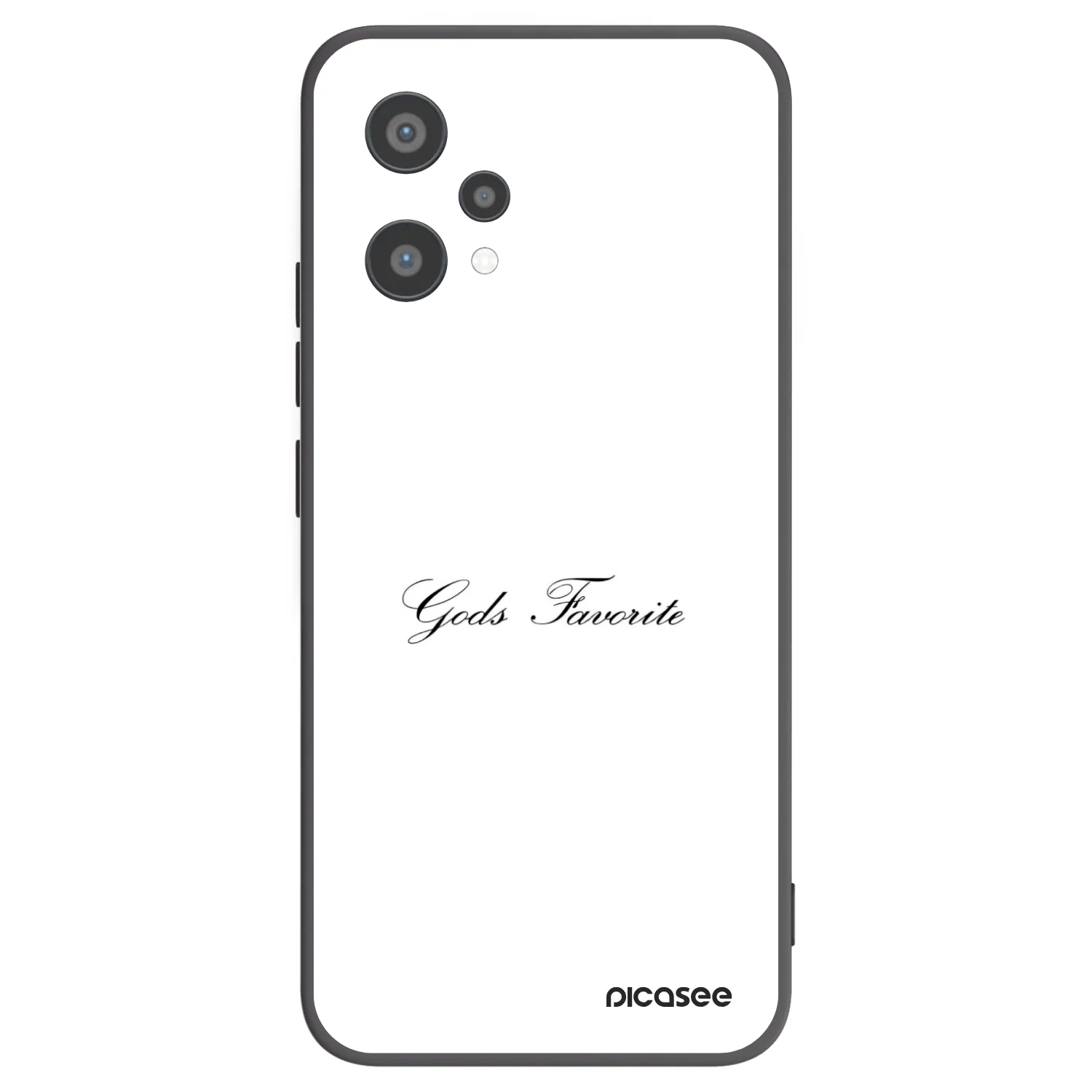 Picasee fekete szilikon tok az alábbi mobiltelefonokra Realme 9 Pro 5G - Gods Favorite