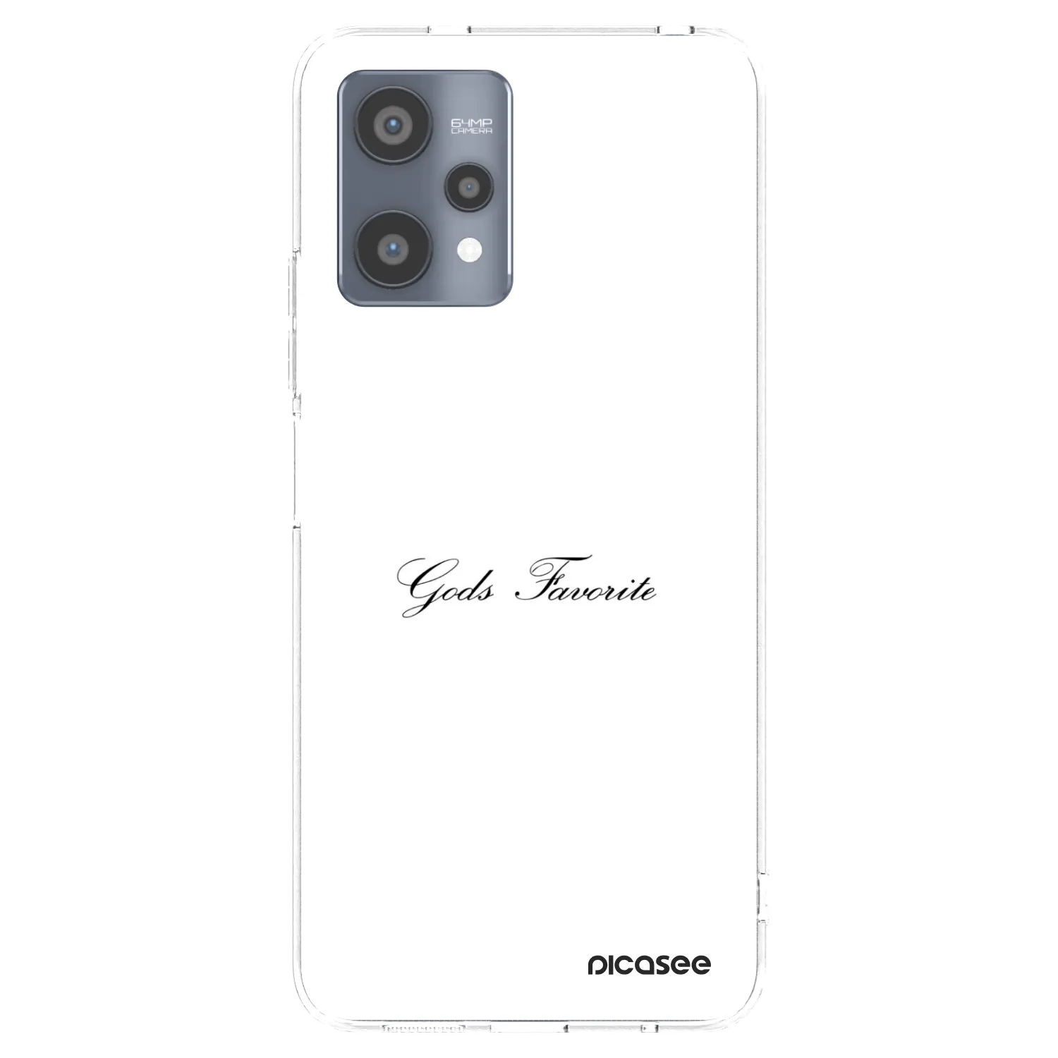 Picasee átlátszó szilikon tok az alábbi mobiltelefonokra Realme 9 Pro 5G - Gods Favorite