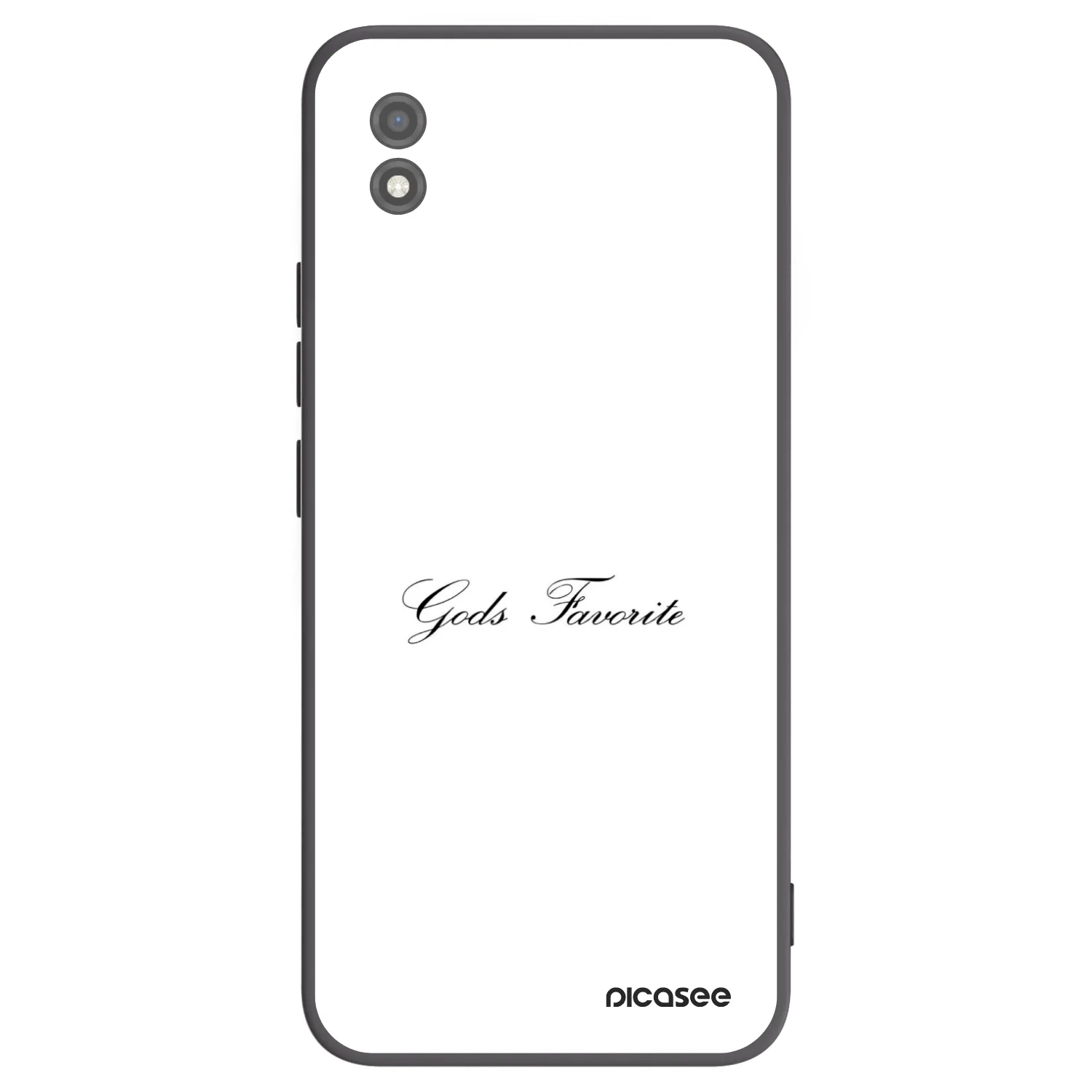 Picasee fekete szilikon tok az alábbi mobiltelefonokra Realme C11 (2021) - Gods Favorite