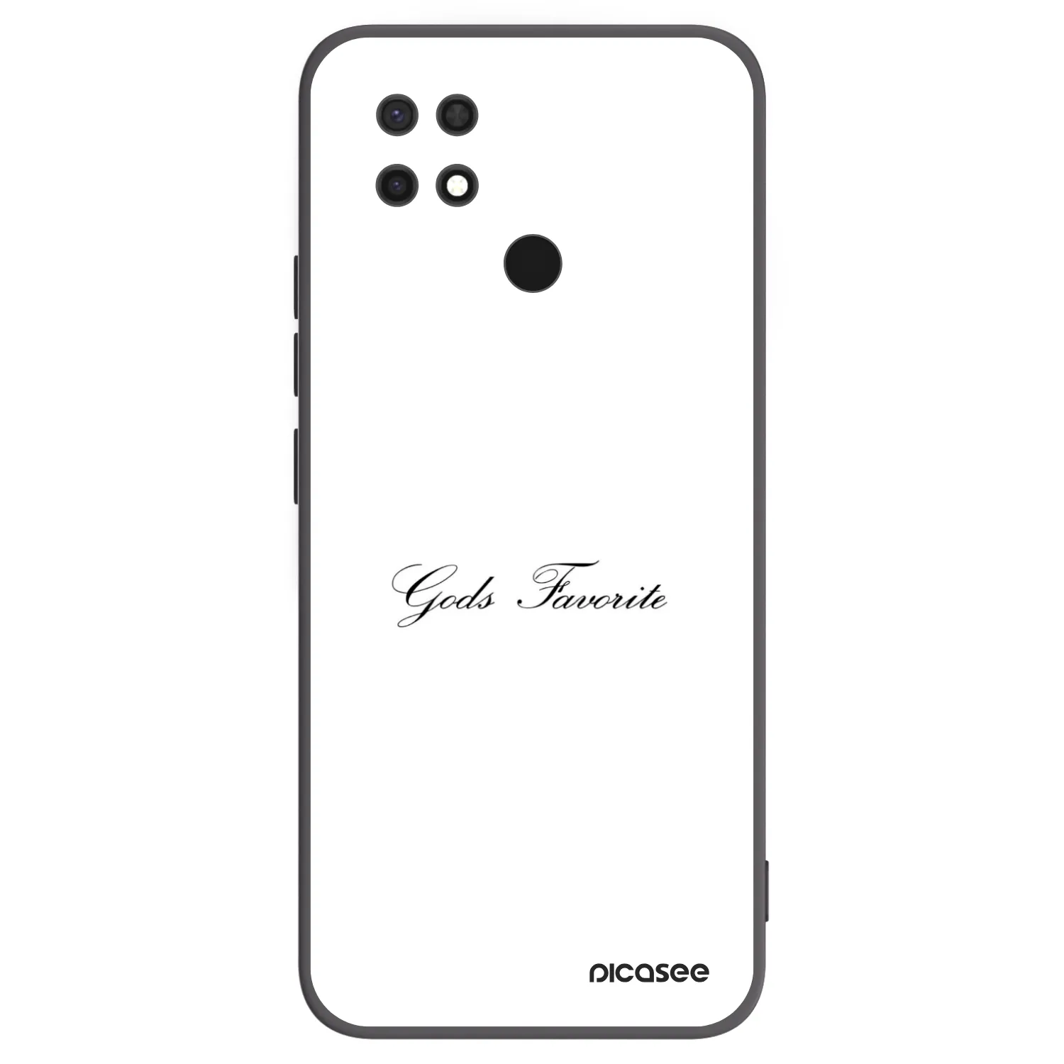 Picasee fekete szilikon tok az alábbi mobiltelefonokra Xiaomi Redmi 10C - Gods Favorite