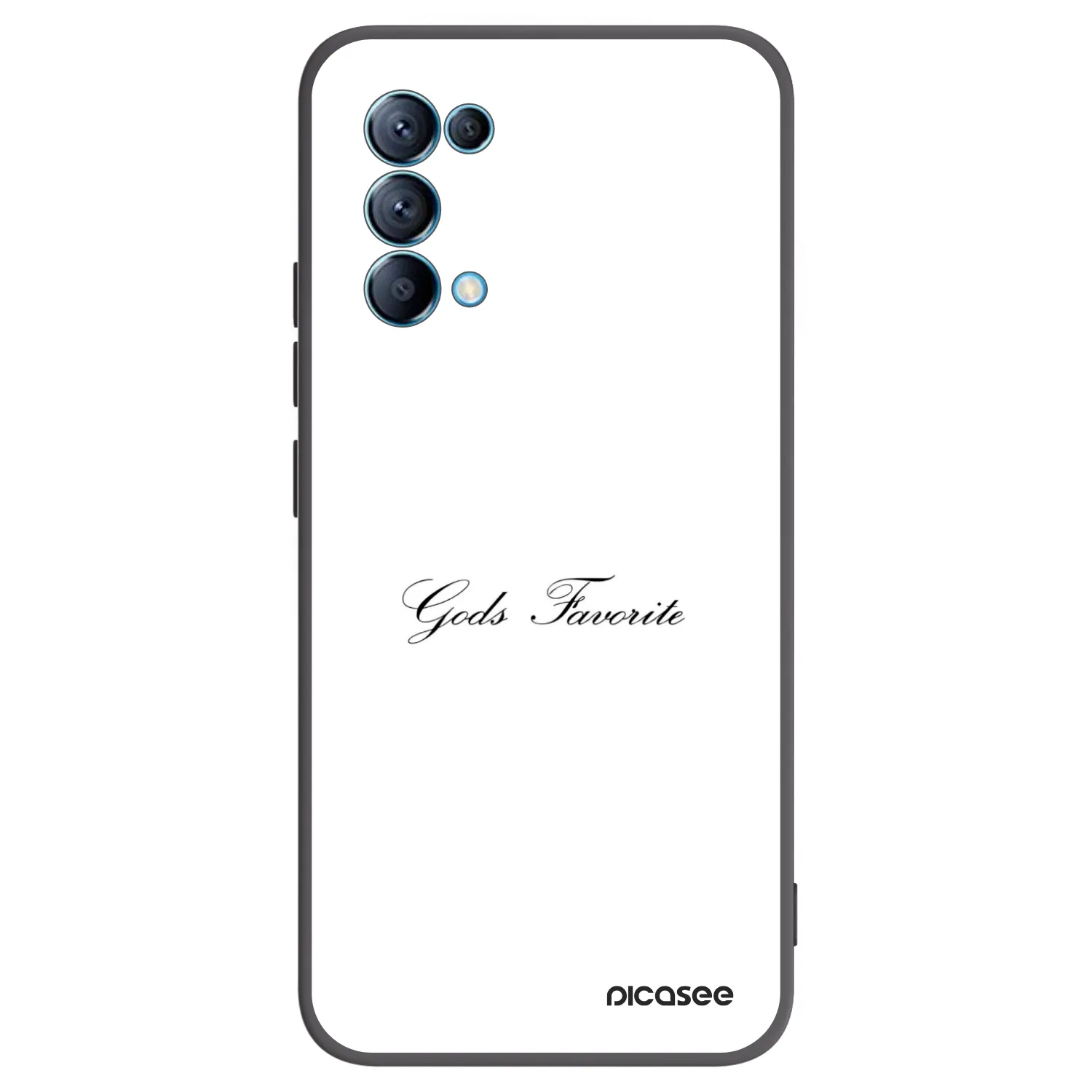 Picasee fekete szilikon tok az alábbi mobiltelefonokra OPPO Reno 5 5G - Gods Favorite