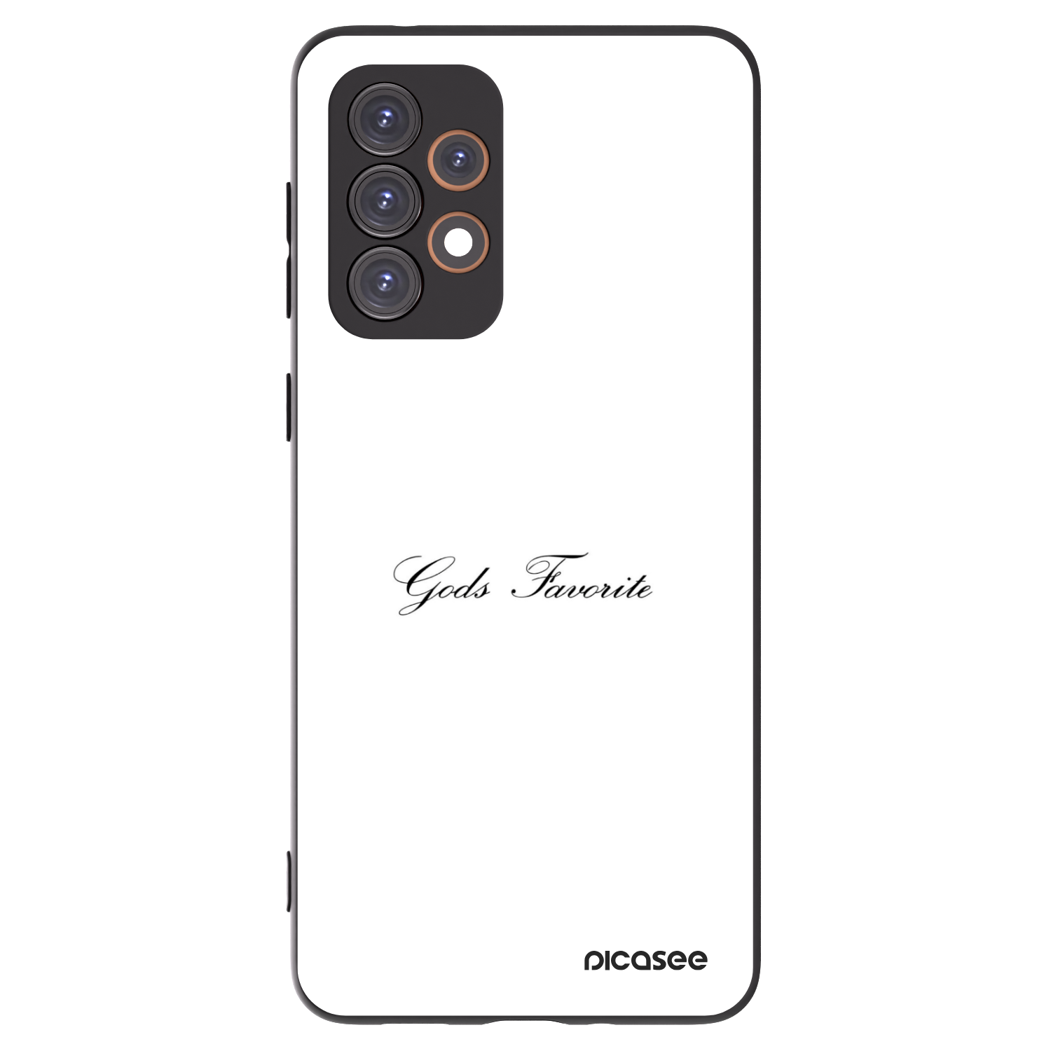Picasee fekete szilikon tok az alábbi mobiltelefonokra Samsung Galaxy A33 5G A336 - Gods Favorite
