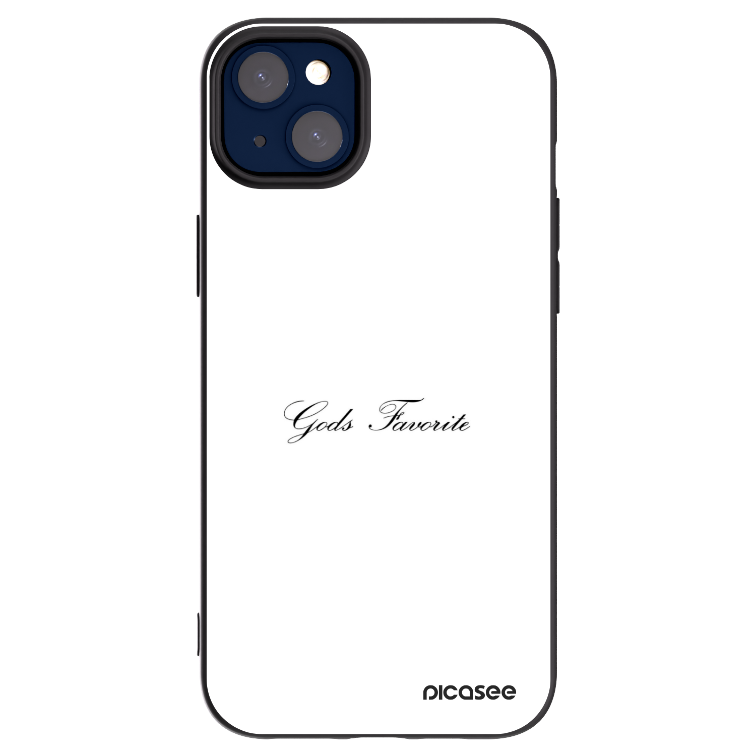 Picasee fekete szilikon tok az alábbi mobiltelefonokra Apple iPhone 14 Plus - Gods Favorite