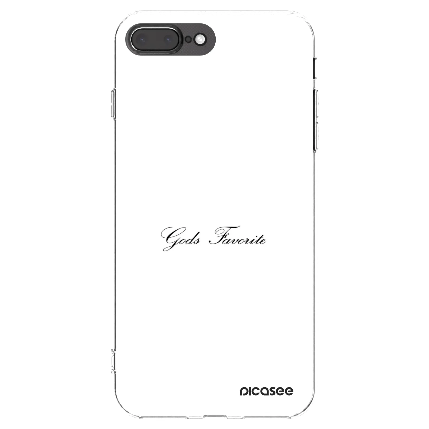 Picasee átlátszó szilikon tok az alábbi mobiltelefonokra Apple iPhone 8 Plus - Gods Favorite