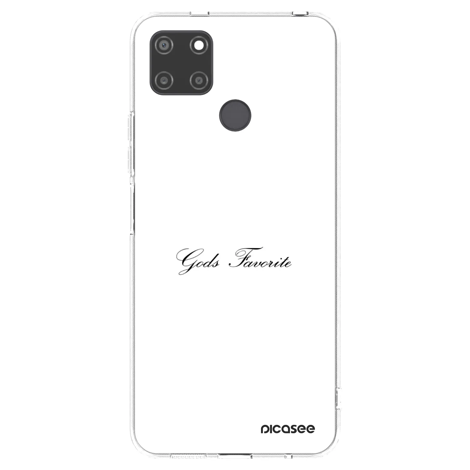 Picasee átlátszó szilikon tok az alábbi mobiltelefonokra Realme C21Y - Gods Favorite
