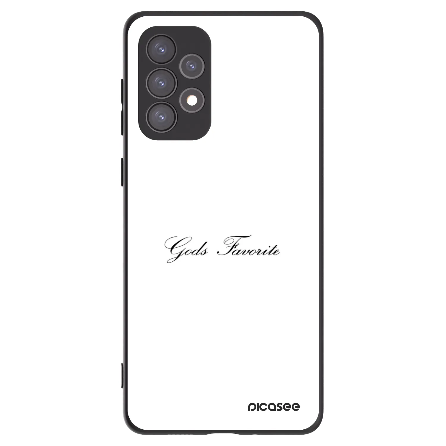 Picasee fekete szilikon tok az alábbi mobiltelefonokra Samsung Galaxy A73 5G - Gods Favorite