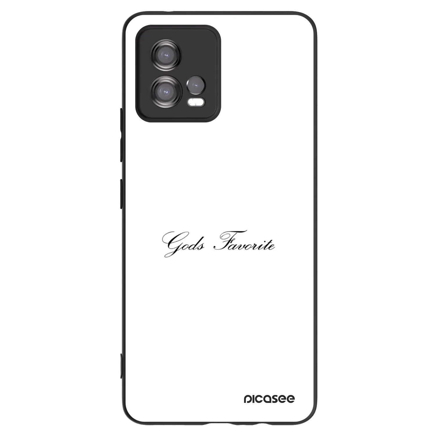 Picasee fekete szilikon tok az alábbi mobiltelefonokra Motorola Moto G72 - Gods Favorite