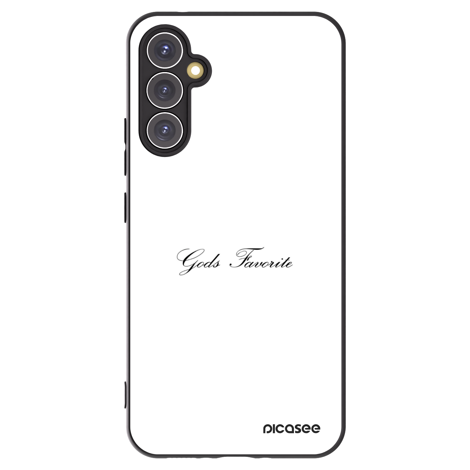 Picasee fekete szilikon tok az alábbi mobiltelefonokra Samsung Galaxy A34 5G A346B - Gods Favorite