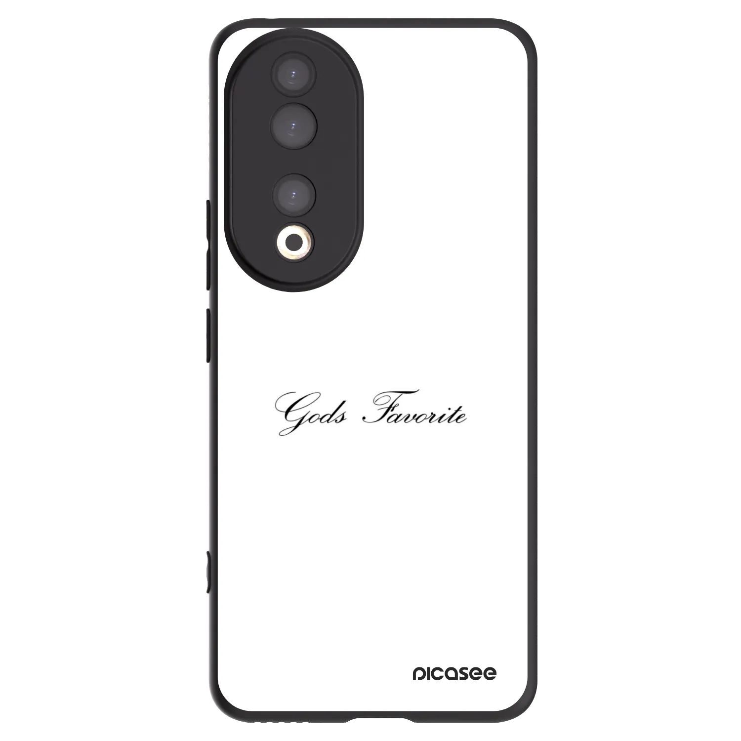 Picasee fekete szilikon tok az alábbi mobiltelefonokra Honor 90 5G - Gods Favorite