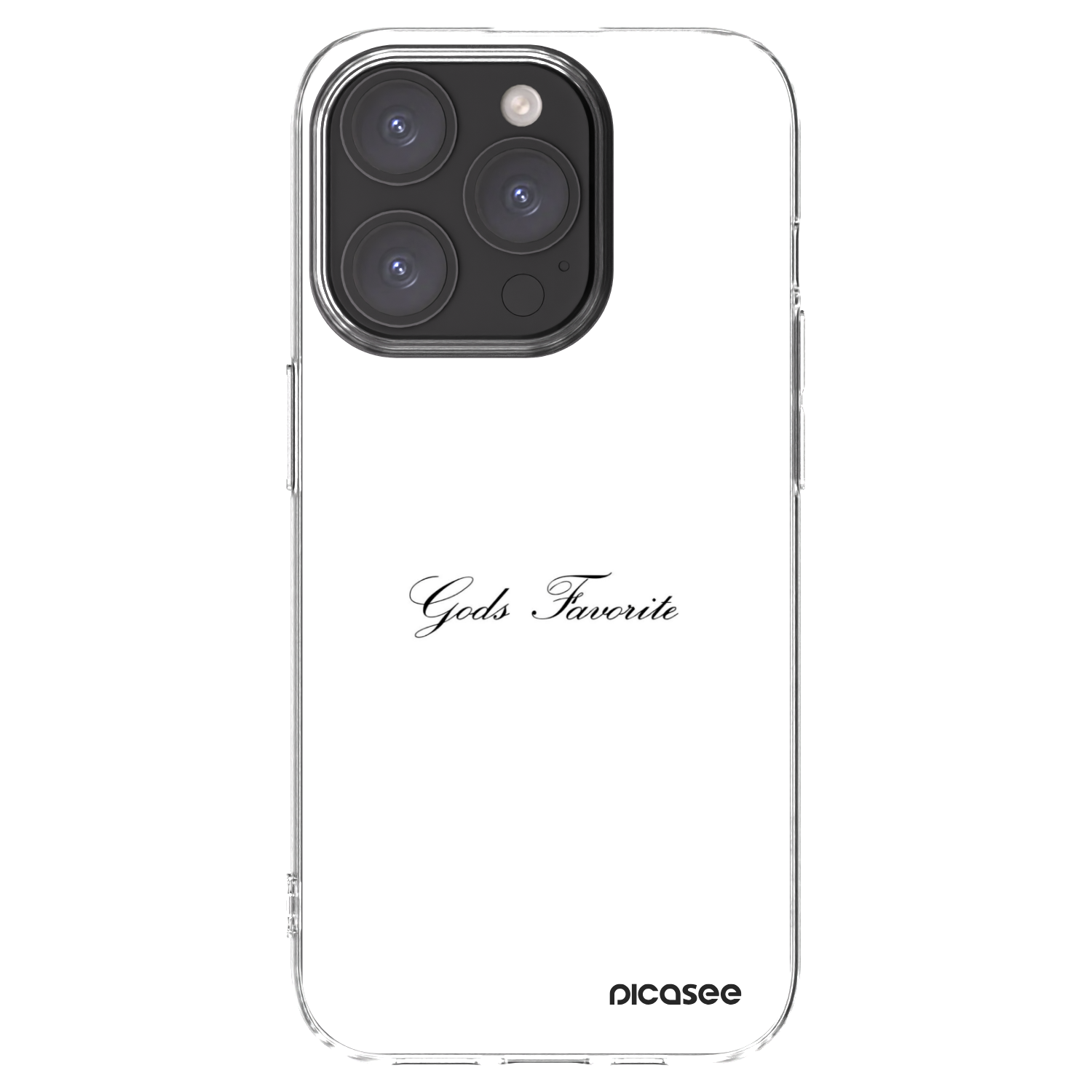 Picasee átlátszó szilikon tok az alábbi mobiltelefonokra Apple iPhone 15 Pro - Gods Favorite