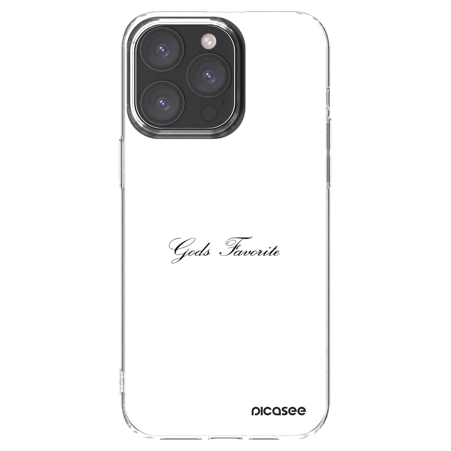 Picasee átlátszó szilikon tok az alábbi mobiltelefonokra Apple iPhone 15 Pro Max - Gods Favorite