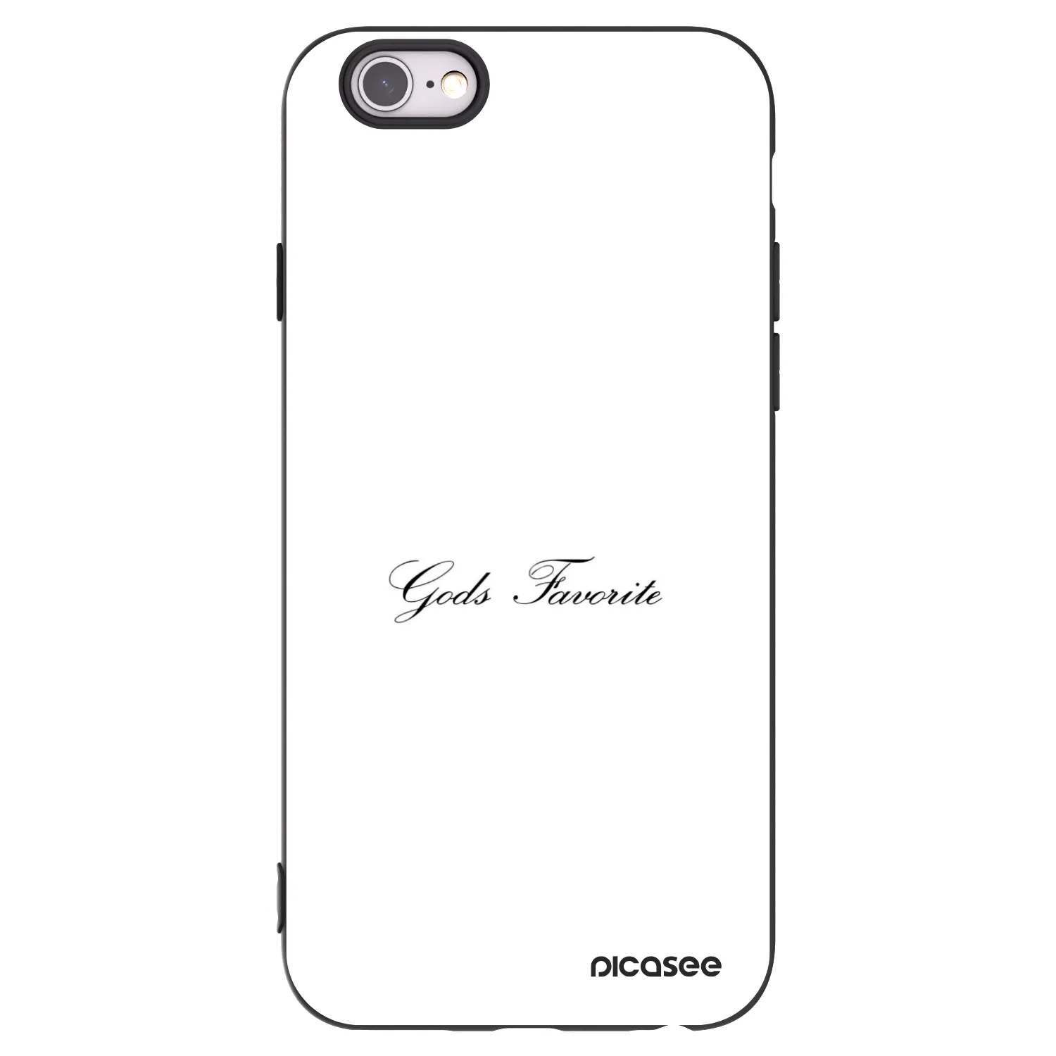 Picasee fekete szilikon tok az alábbi mobiltelefonokra Apple iPhone 6/6S - Gods Favorite