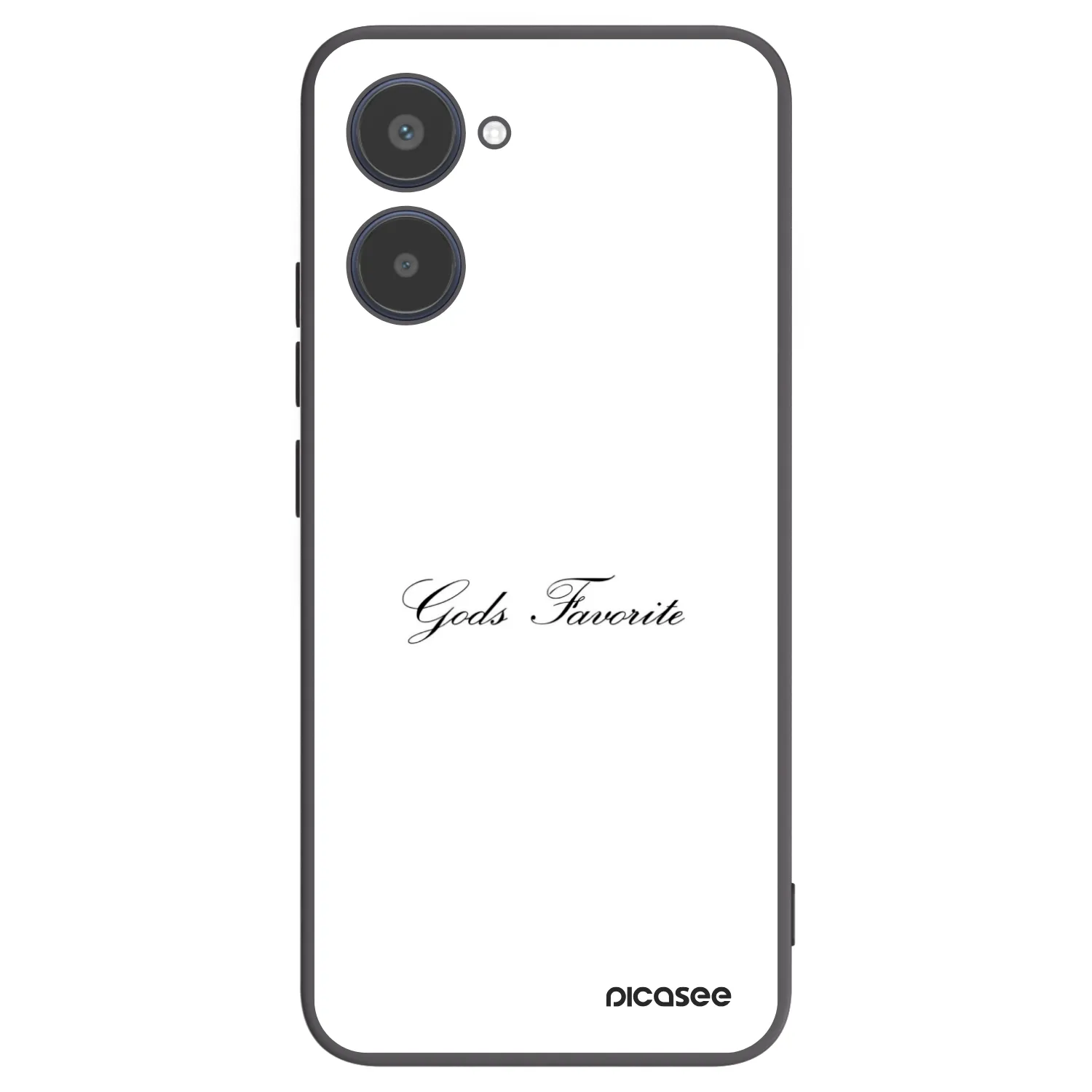 Picasee fekete szilikon tok az alábbi mobiltelefonokra Realme 10 4G - Gods Favorite