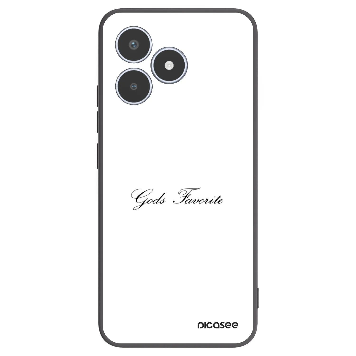Picasee fekete szilikon tok az alábbi mobiltelefonokra Realme C53 - Gods Favorite