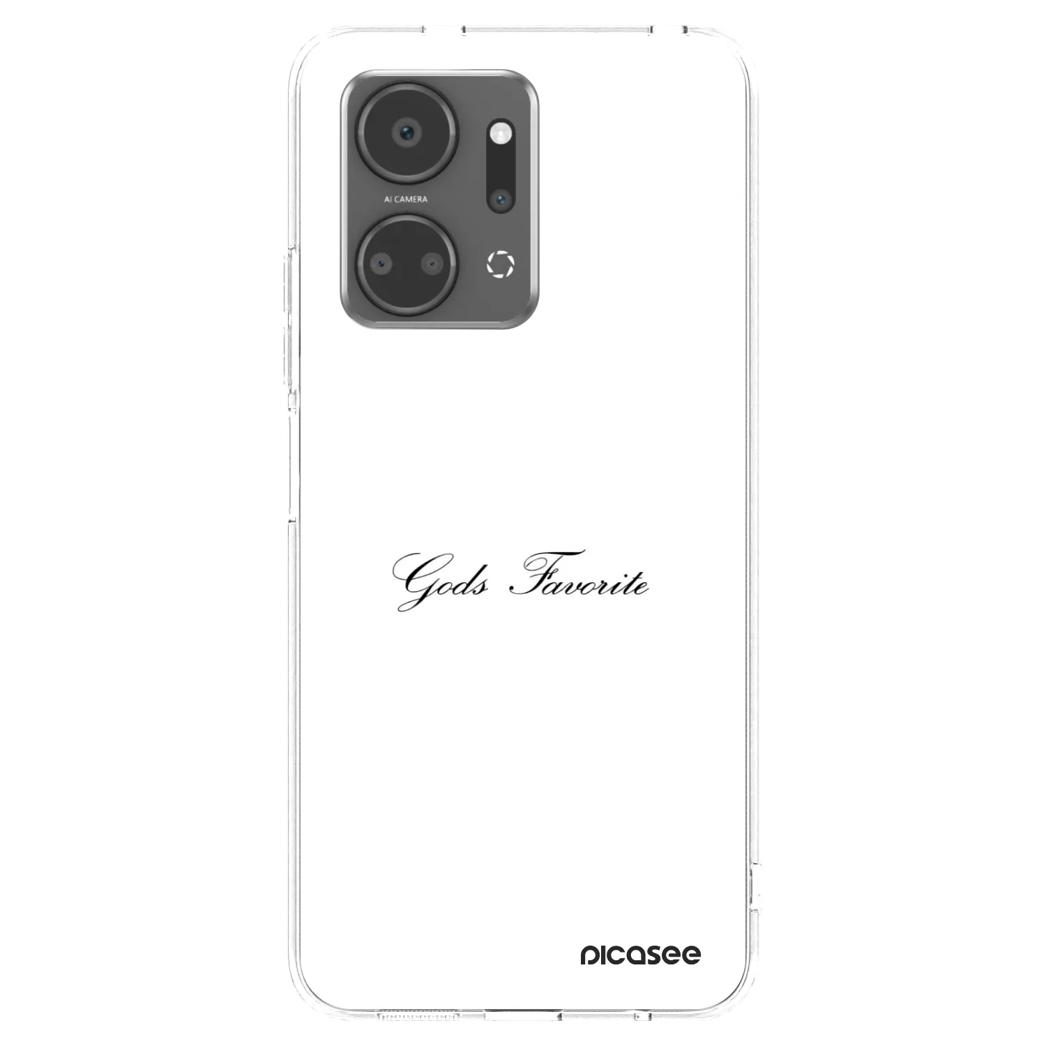 Picasee átlátszó szilikon tok az alábbi mobiltelefonokra Honor X7a - Gods Favorite