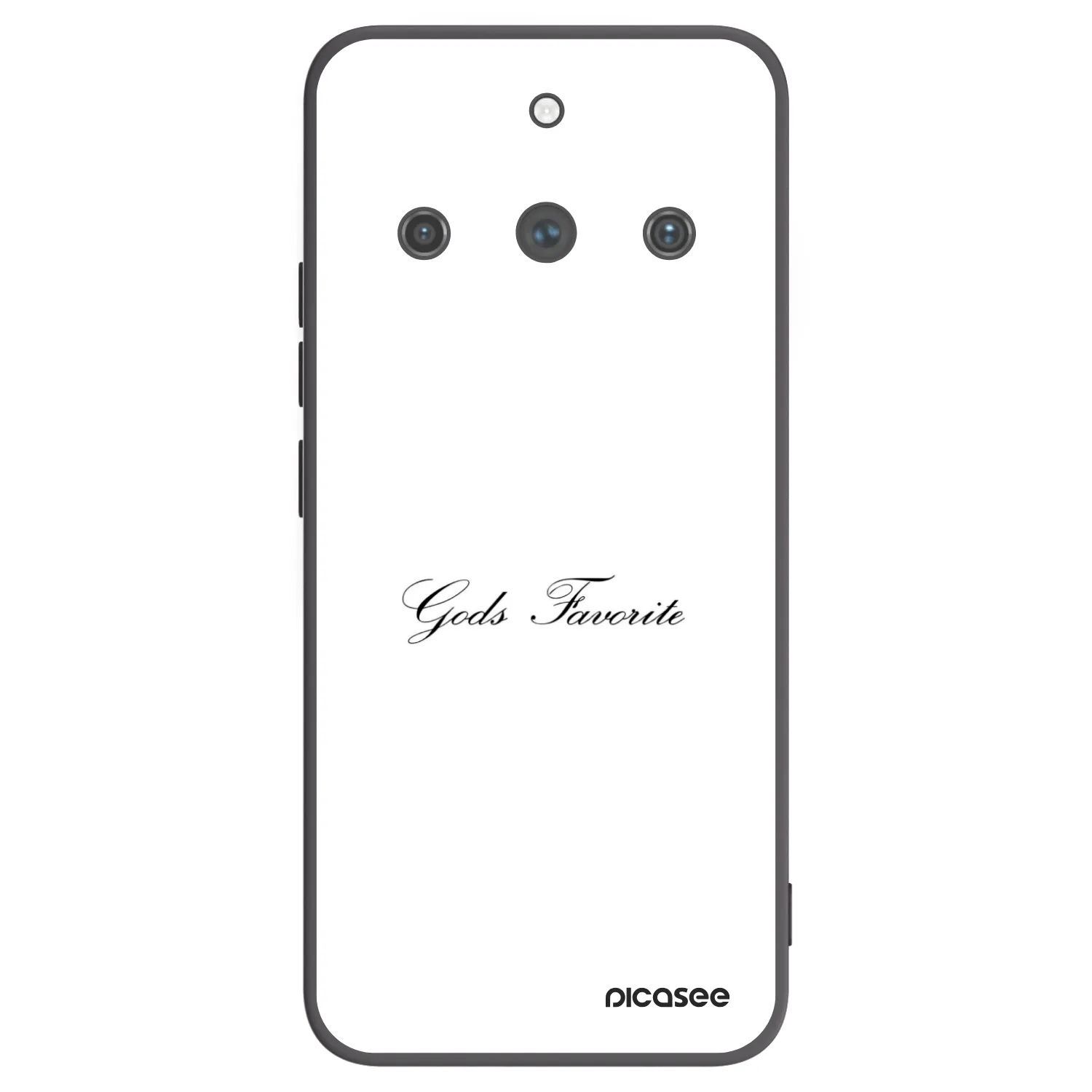 Picasee fekete szilikon tok az alábbi mobiltelefonokra Realme 11 Pro+ - Gods Favorite