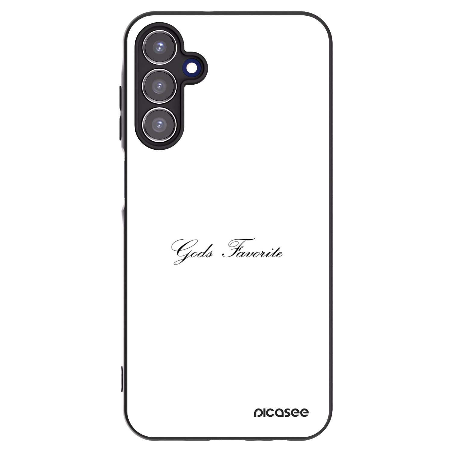 Picasee fekete szilikon tok az alábbi mobiltelefonokra Samsung Galaxy A15 A155F 4G - Gods Favorite