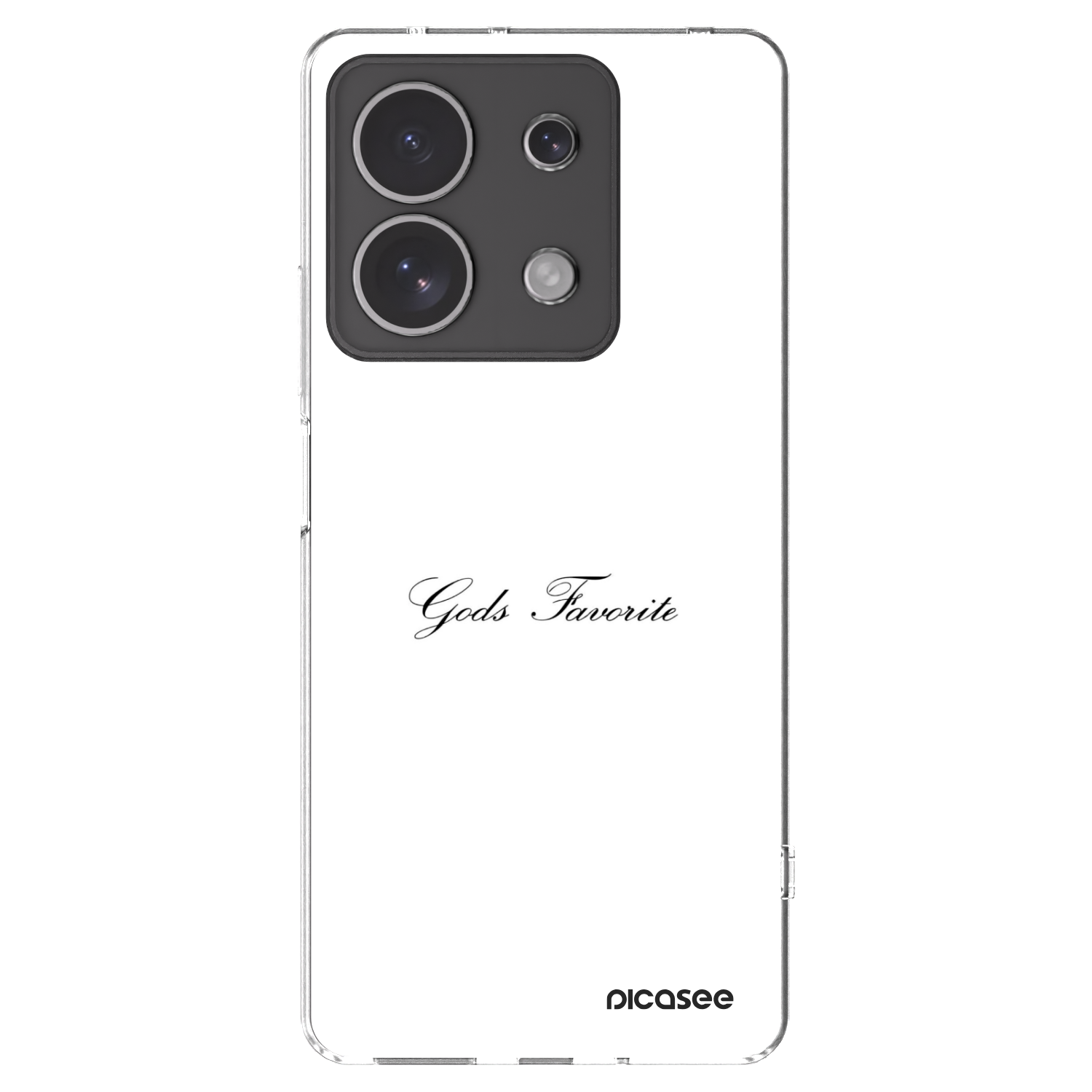Picasee átlátszó szilikon tok az alábbi mobiltelefonokra Xiaomi Redmi Note 13 4G - Gods Favorite