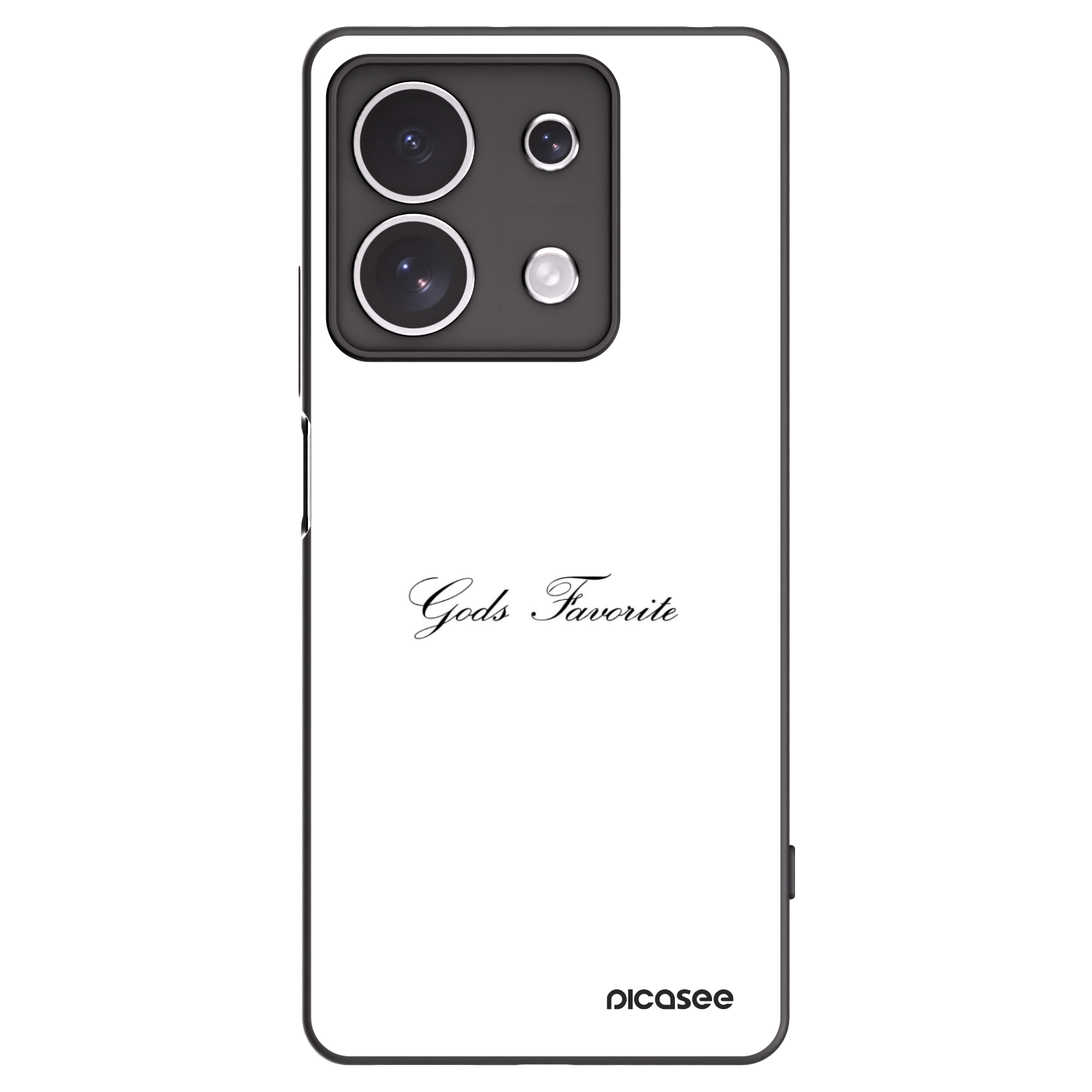 Picasee fekete szilikon tok az alábbi mobiltelefonokra Xiaomi Redmi Note 13 4G - Gods Favorite