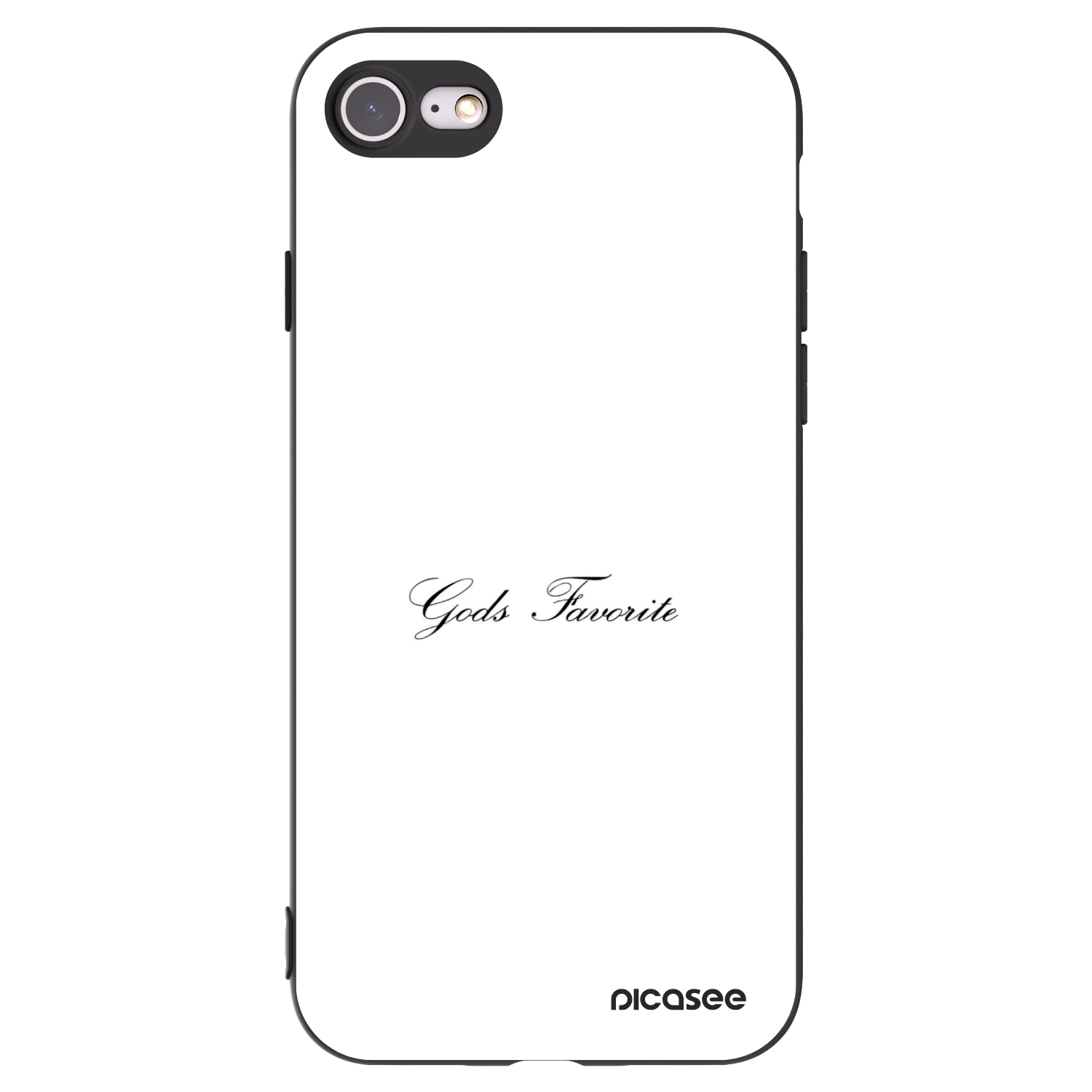 Picasee fekete szilikon tok az alábbi mobiltelefonokra Apple iPhone 8 - Gods Favorite