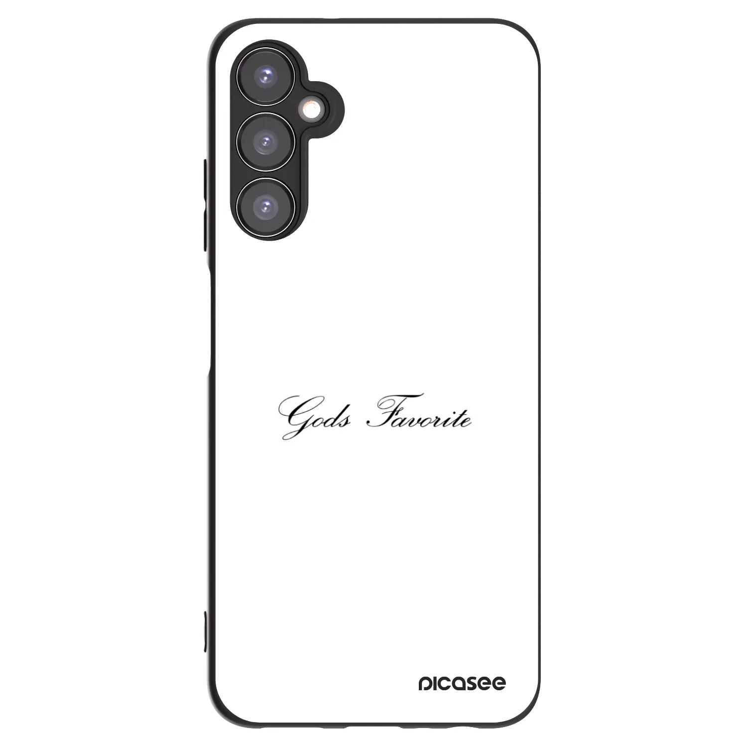 Picasee fekete szilikon tok az alábbi mobiltelefonokra Samsung Galaxy A05s A057G - Gods Favorite