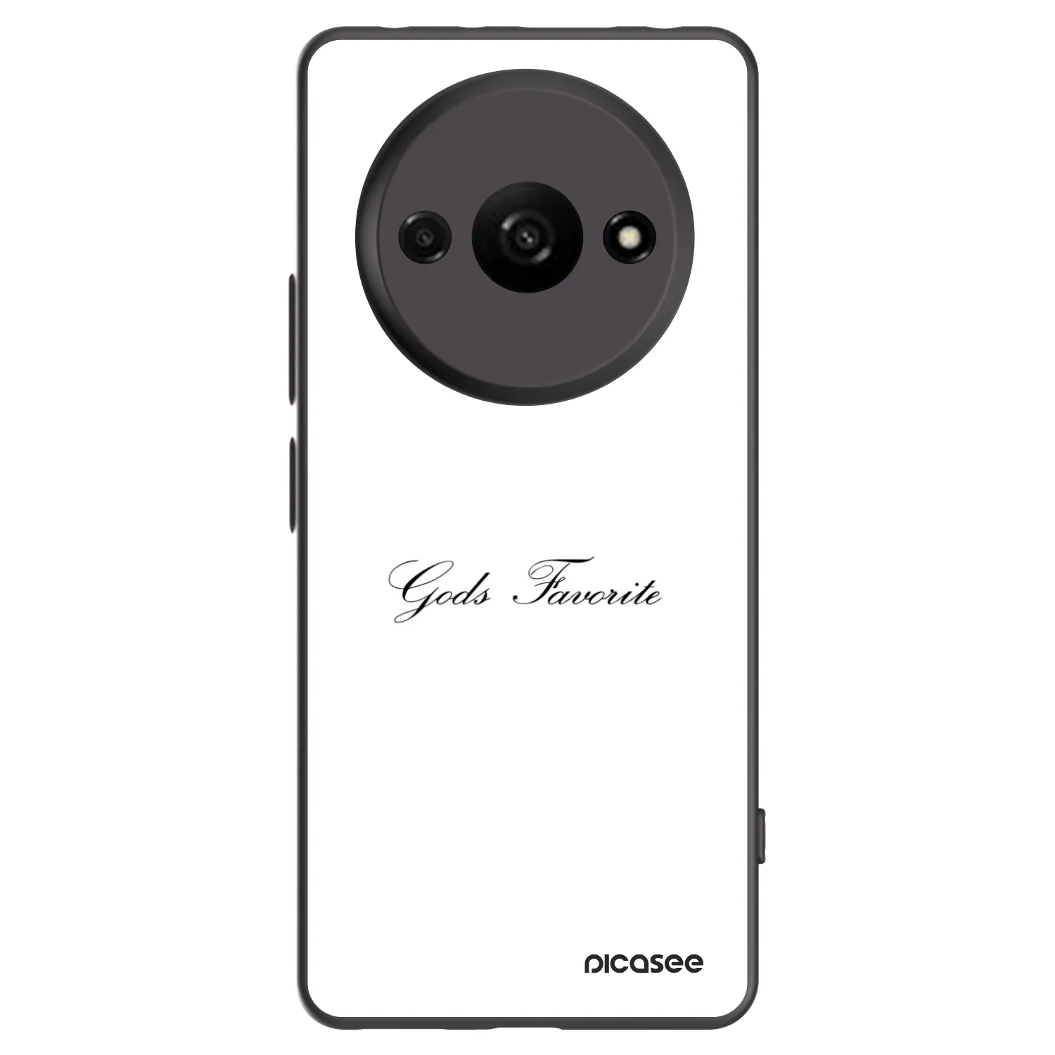 Picasee fekete szilikon tok az alábbi mobiltelefonokra Xiaomi Redmi A3 - Gods Favorite