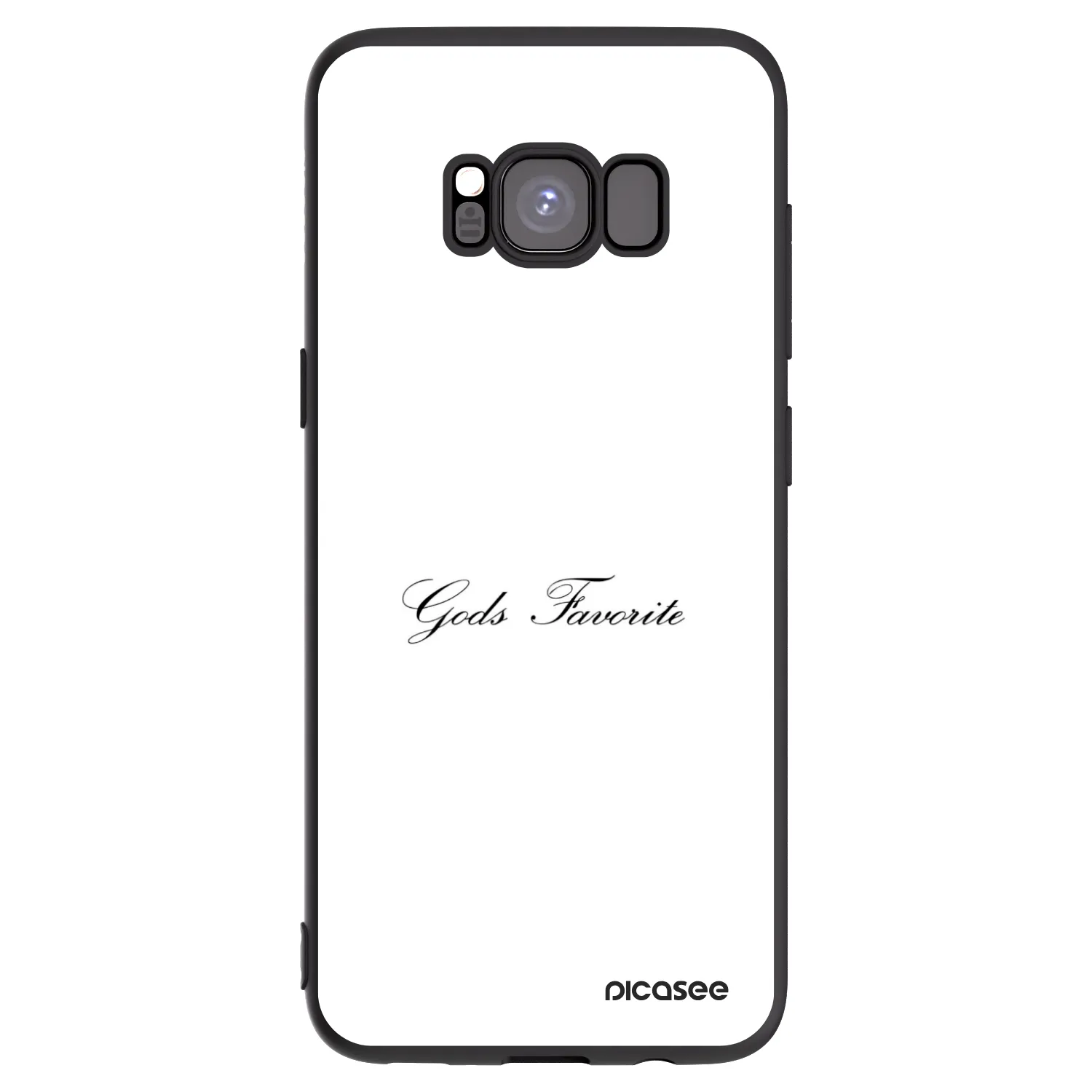 Picasee fekete szilikon tok az alábbi mobiltelefonokra Samsung Galaxy S8 G950F - Gods Favorite