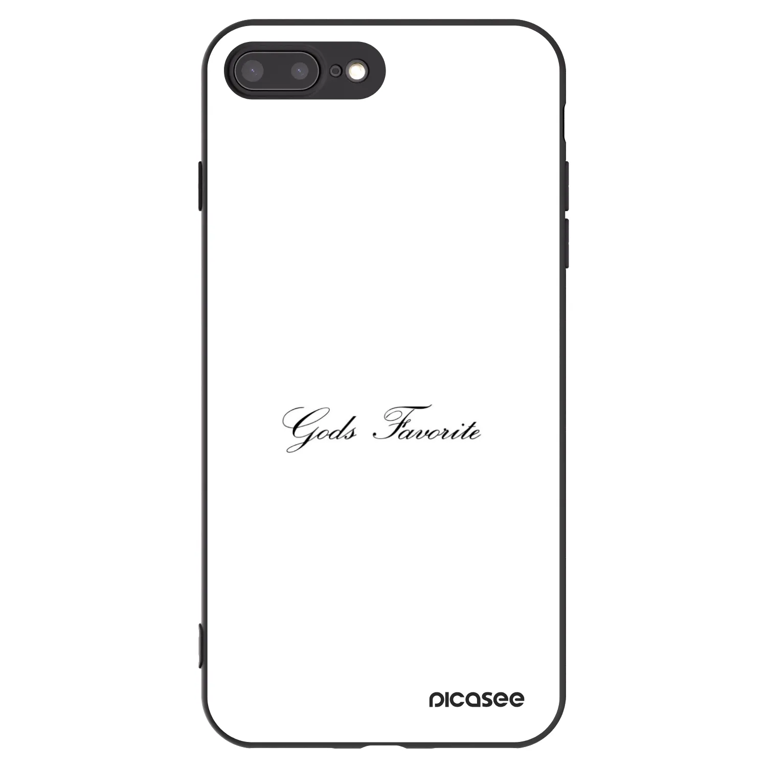 Picasee fekete szilikon tok az alábbi mobiltelefonokra Apple iPhone 8 Plus - Gods Favorite