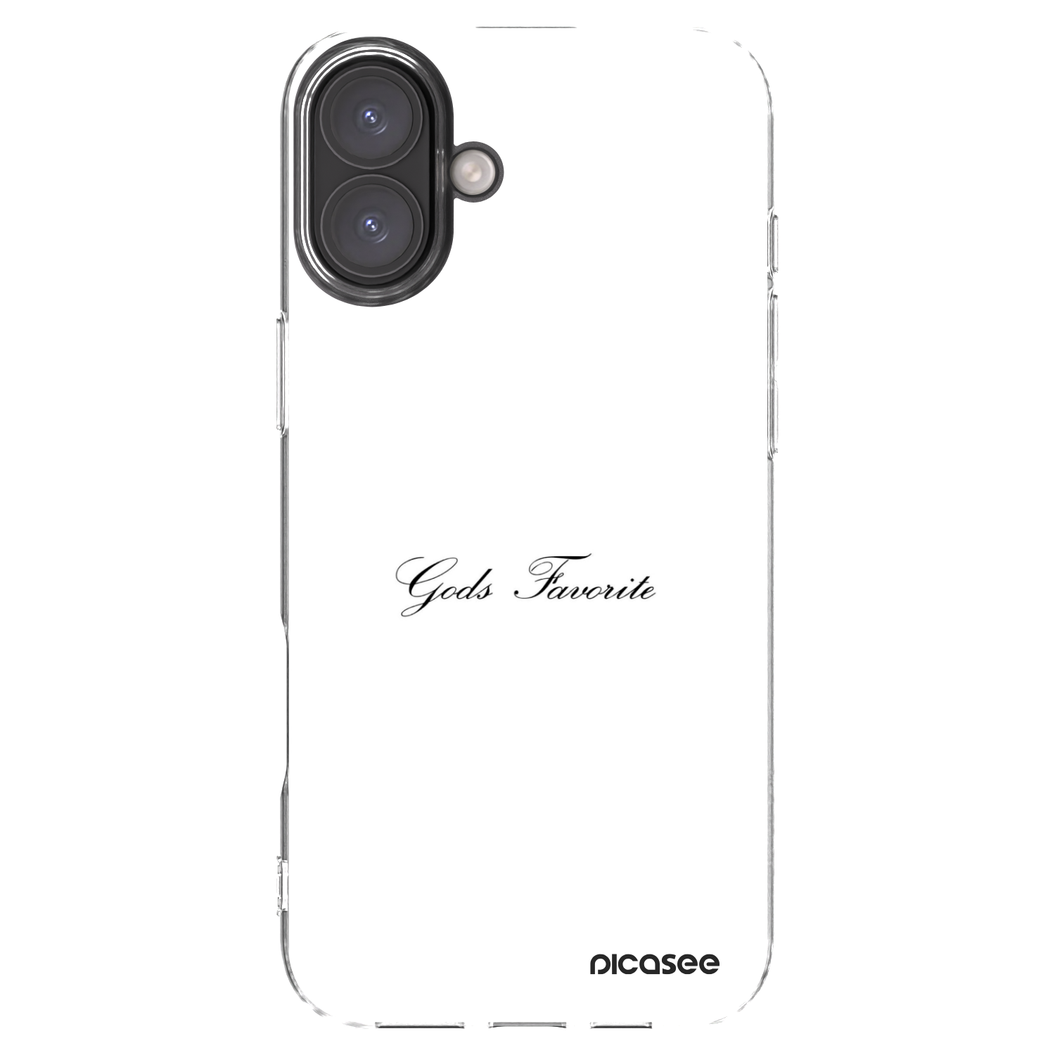 Picasee átlátszó szilikon tok az alábbi mobiltelefonokra Apple iPhone 16 Plus - Gods Favorite