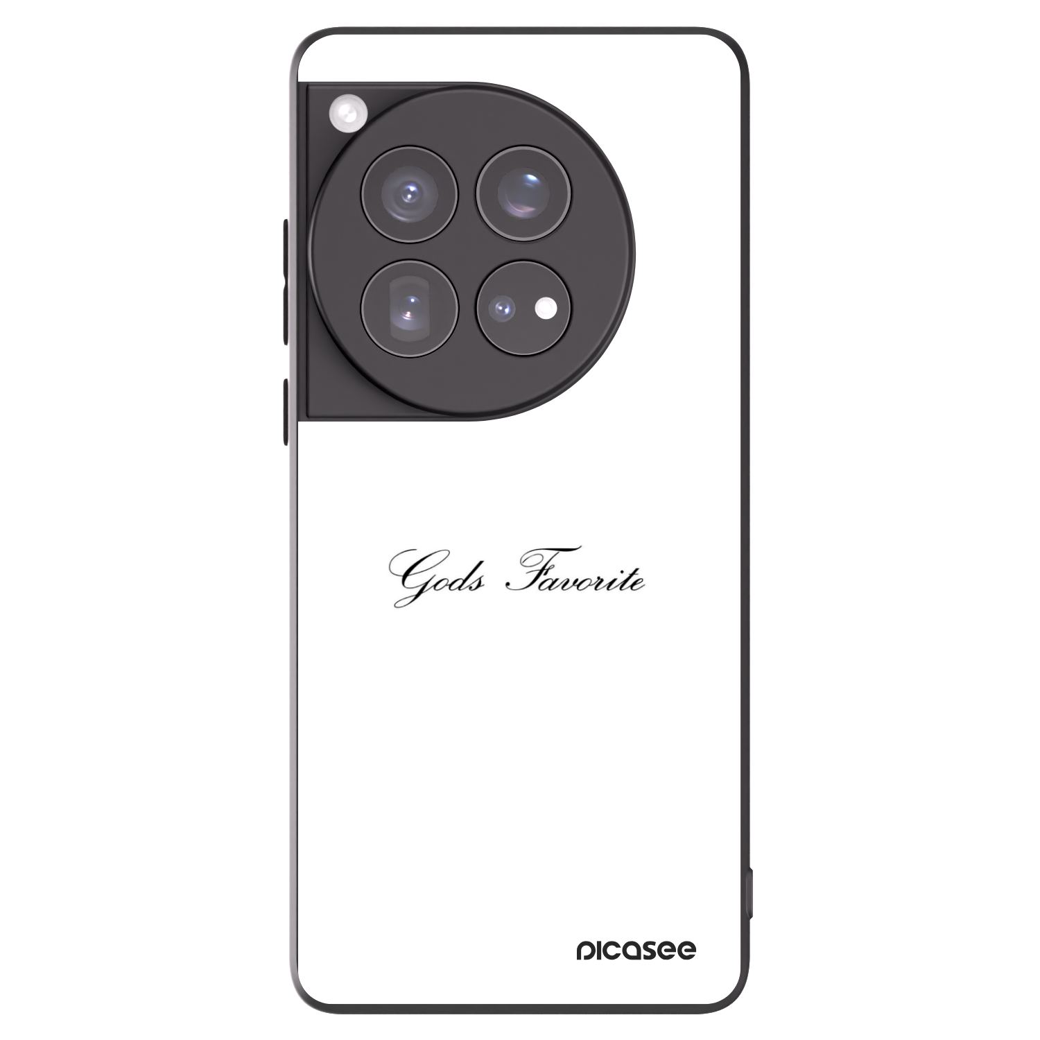 Picasee fekete szilikon tok az alábbi mobiltelefonokra OnePlus 12 5G - Gods Favorite