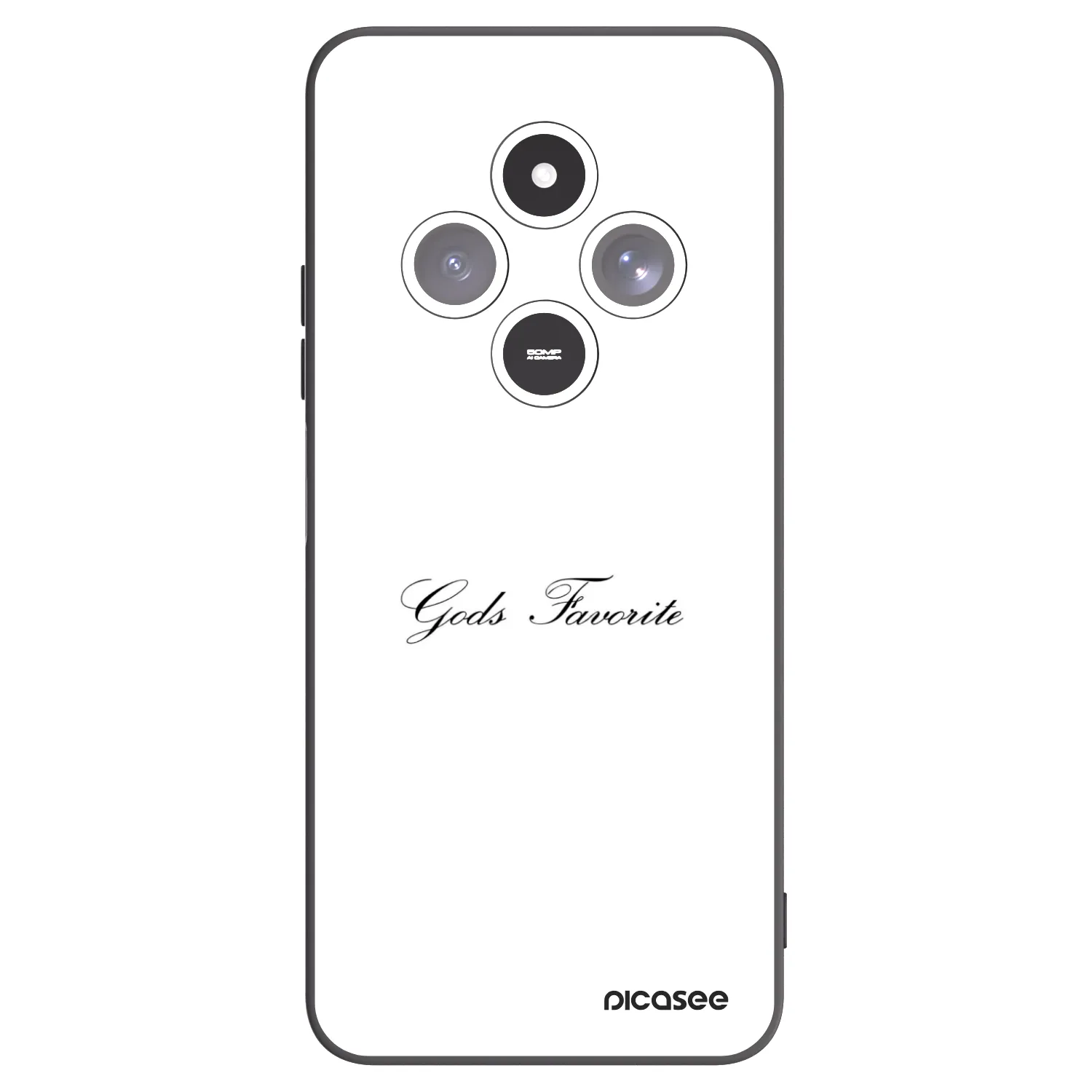 Picasee fekete szilikon tok az alábbi mobiltelefonokra Xiaomi Redmi 14C - Gods Favorite