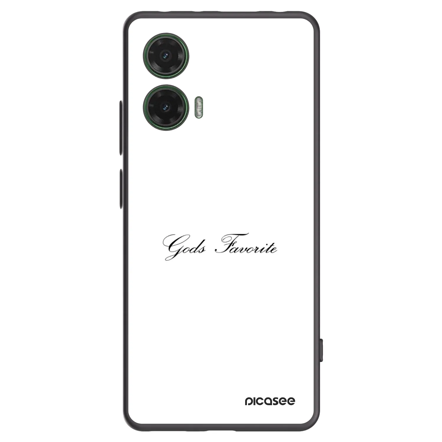 Picasee fekete szilikon tok az alábbi mobiltelefonokra Motorola Moto G35 5G - Gods Favorite