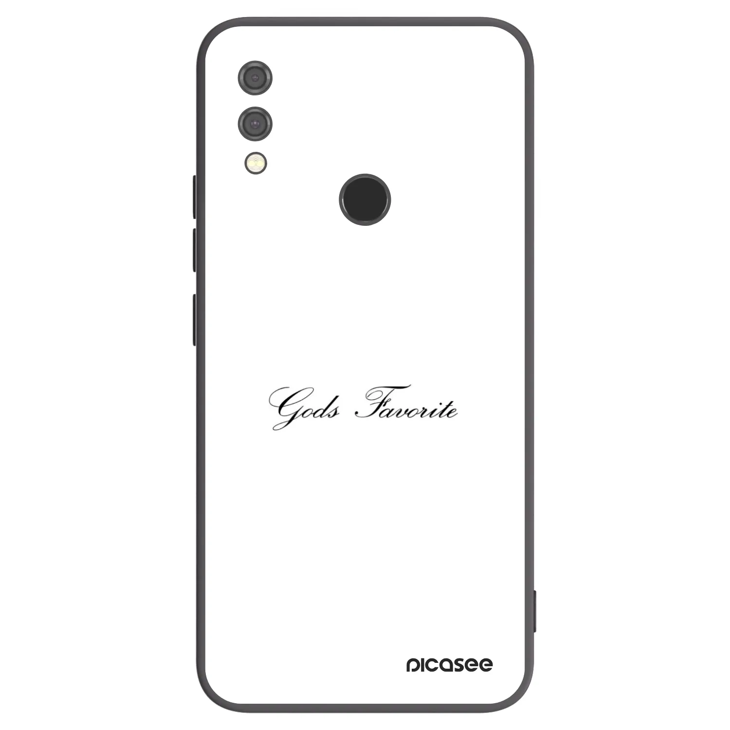 Picasee fekete szilikon tok az alábbi mobiltelefonokra Xiaomi Redmi Note 7 - Gods Favorite