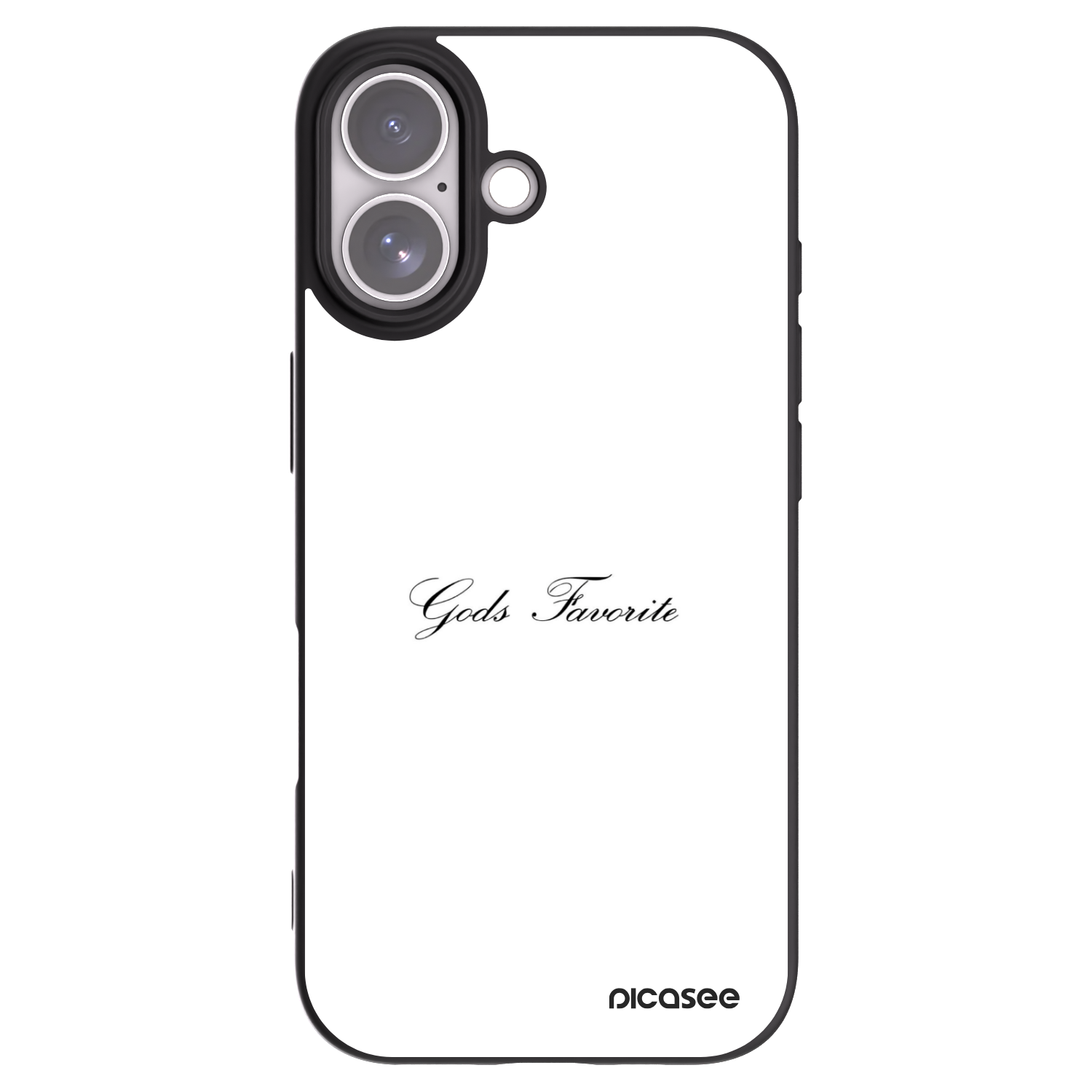 Picasee fekete szilikon tok az alábbi mobiltelefonokra Apple iPhone 17 - Gods Favorite