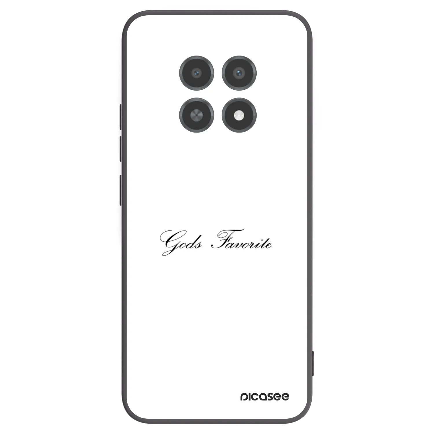 Picasee fekete szilikon tok az alábbi mobiltelefonokra Realme 12X - Gods Favorite