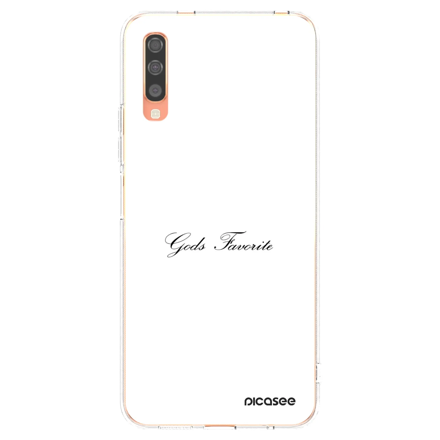Picasee átlátszó szilikon tok az alábbi mobiltelefonokra Samsung Galaxy A70 A705F - Gods Favorite