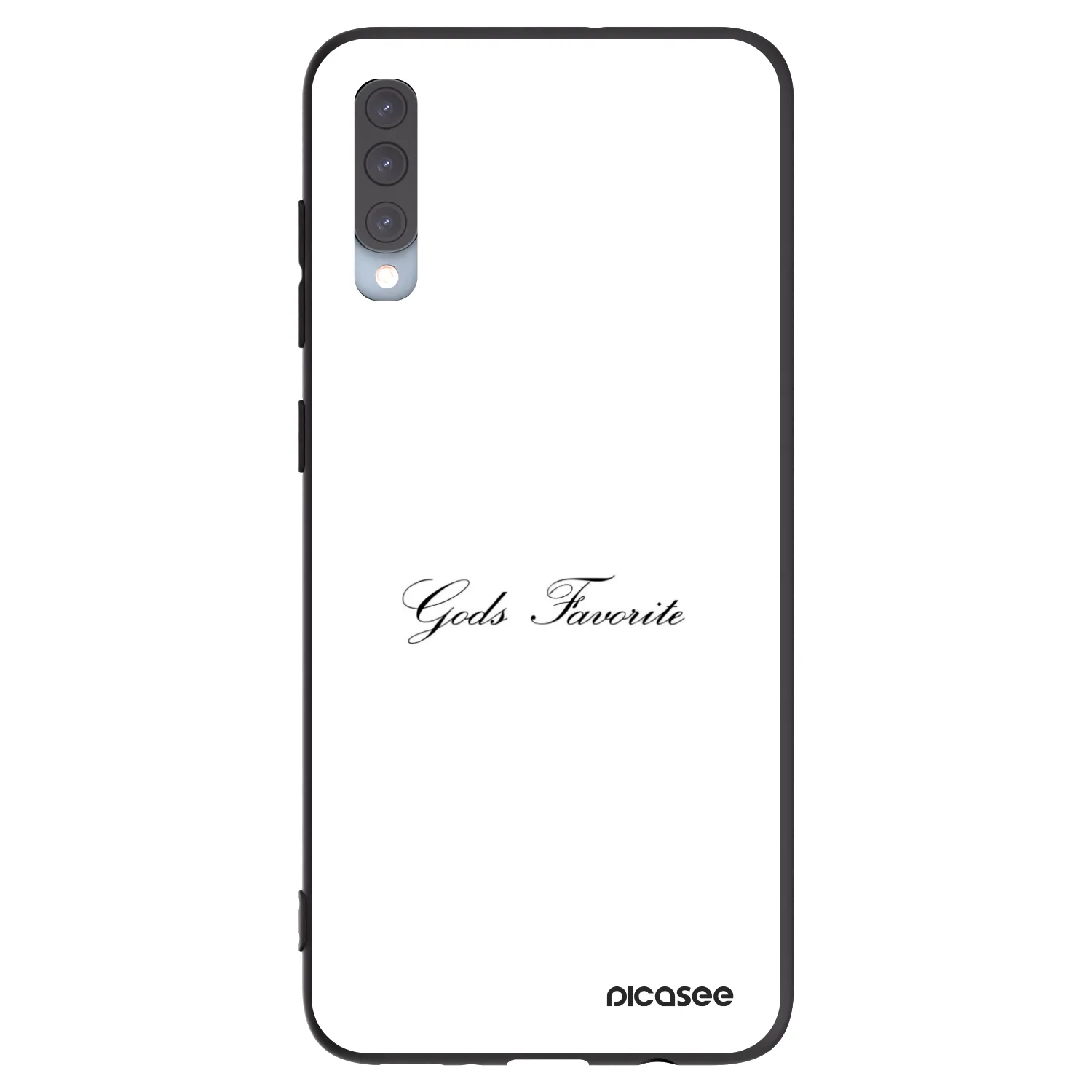Picasee fekete szilikon tok az alábbi mobiltelefonokra Samsung Galaxy A70 A705F - Gods Favorite