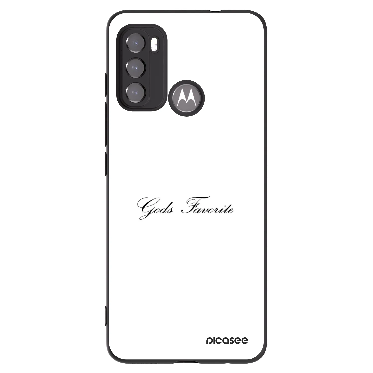 Picasee fekete szilikon tok az alábbi mobiltelefonokra Motorola Edge 60 5G - Gods Favorite