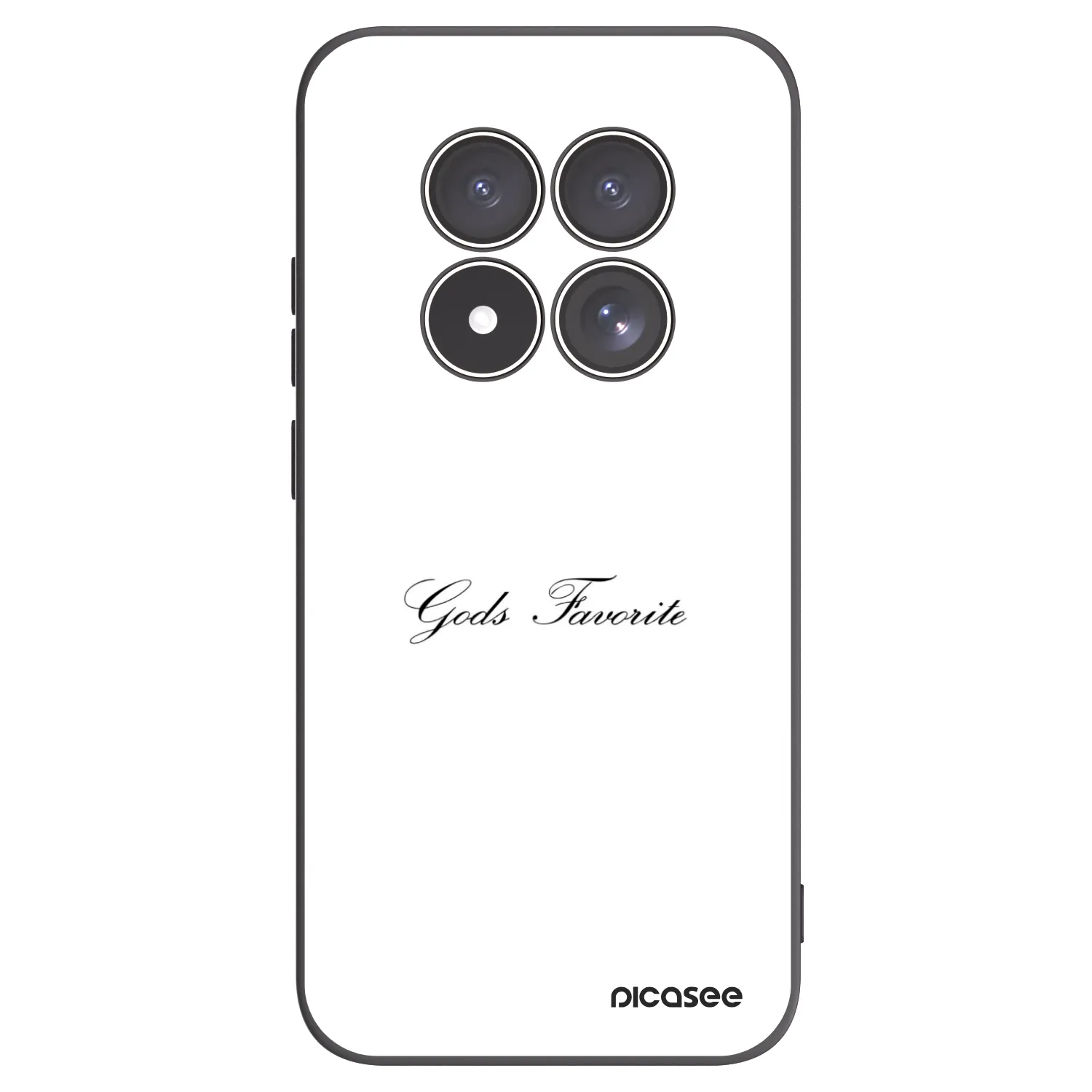 Picasee fekete szilikon tok az alábbi mobiltelefonokra Xiaomi Redmi Note 15 Pro 5G - Gods Favorite