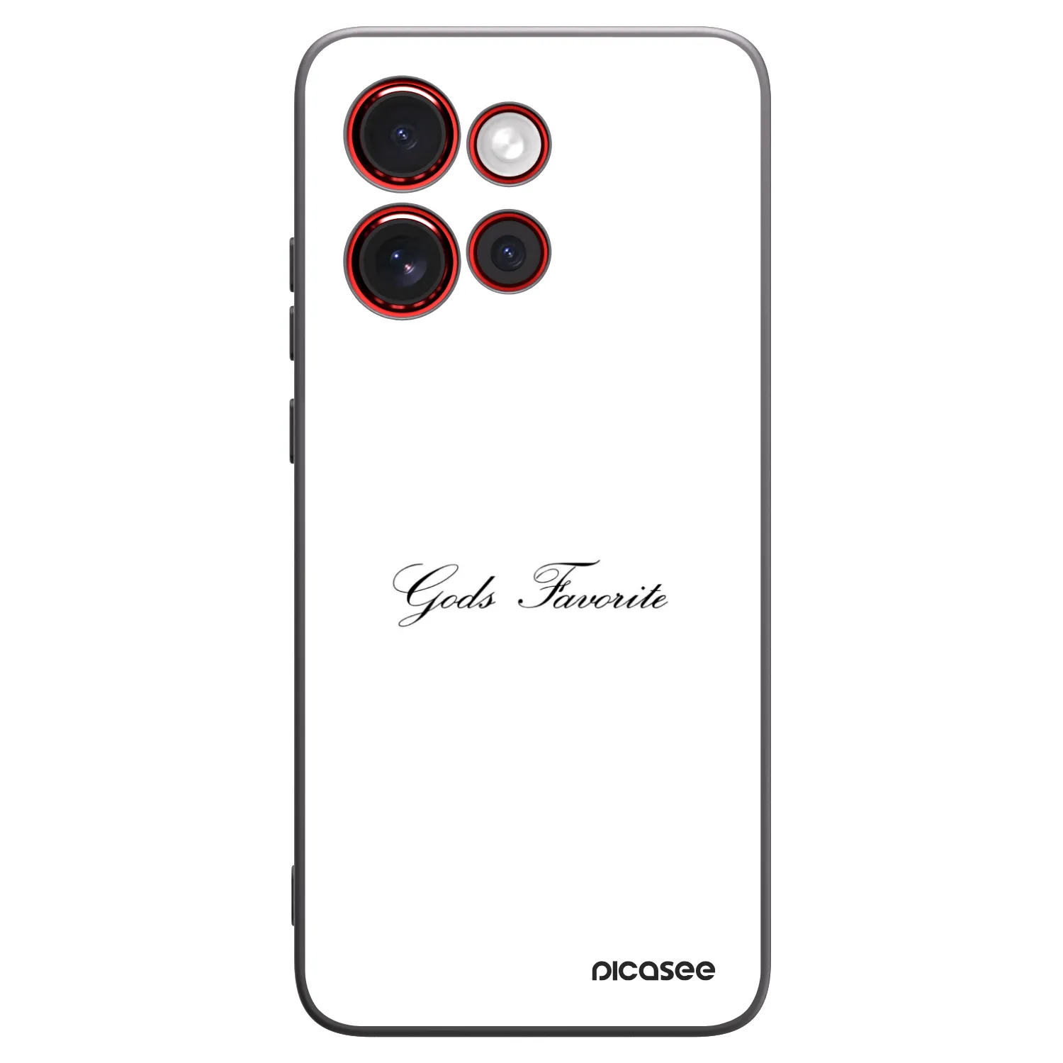 Picasee fekete szilikon tok az alábbi mobiltelefonokra Motorola Edge 60 Neo 5G - Gods Favorite