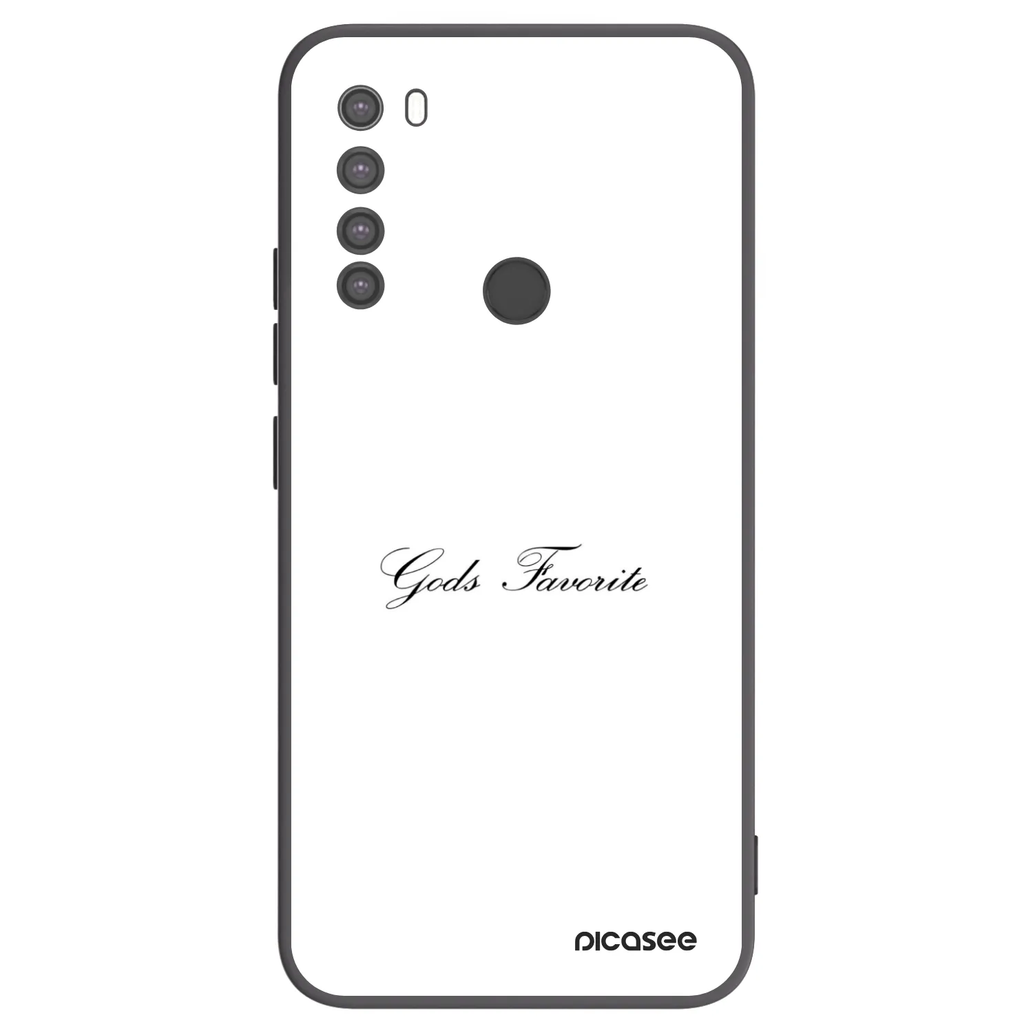 Picasee fekete szilikon tok az alábbi mobiltelefonokra Xiaomi Redmi Note 8 - Gods Favorite