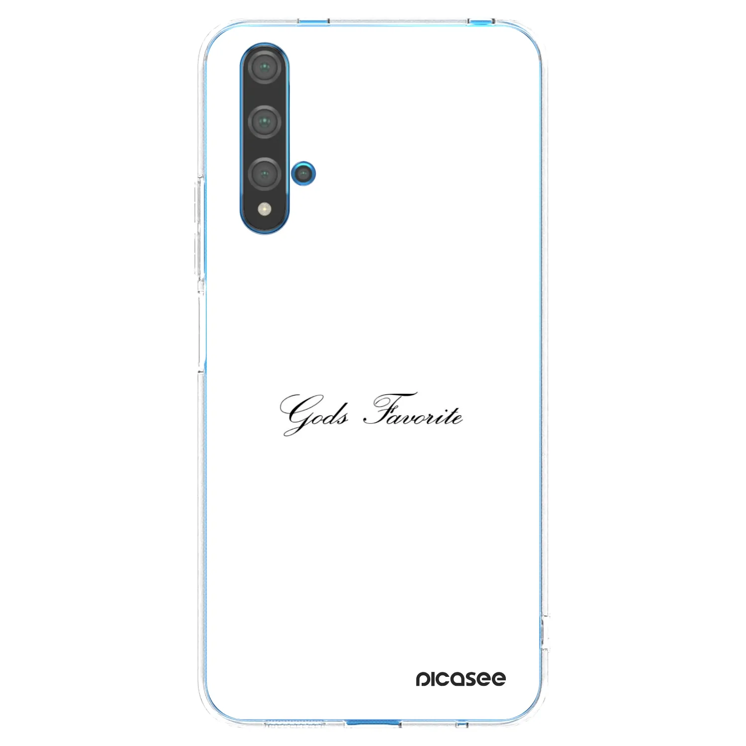 Picasee átlátszó szilikon tok az alábbi mobiltelefonokra Huawei Nova 5T - Gods Favorite
