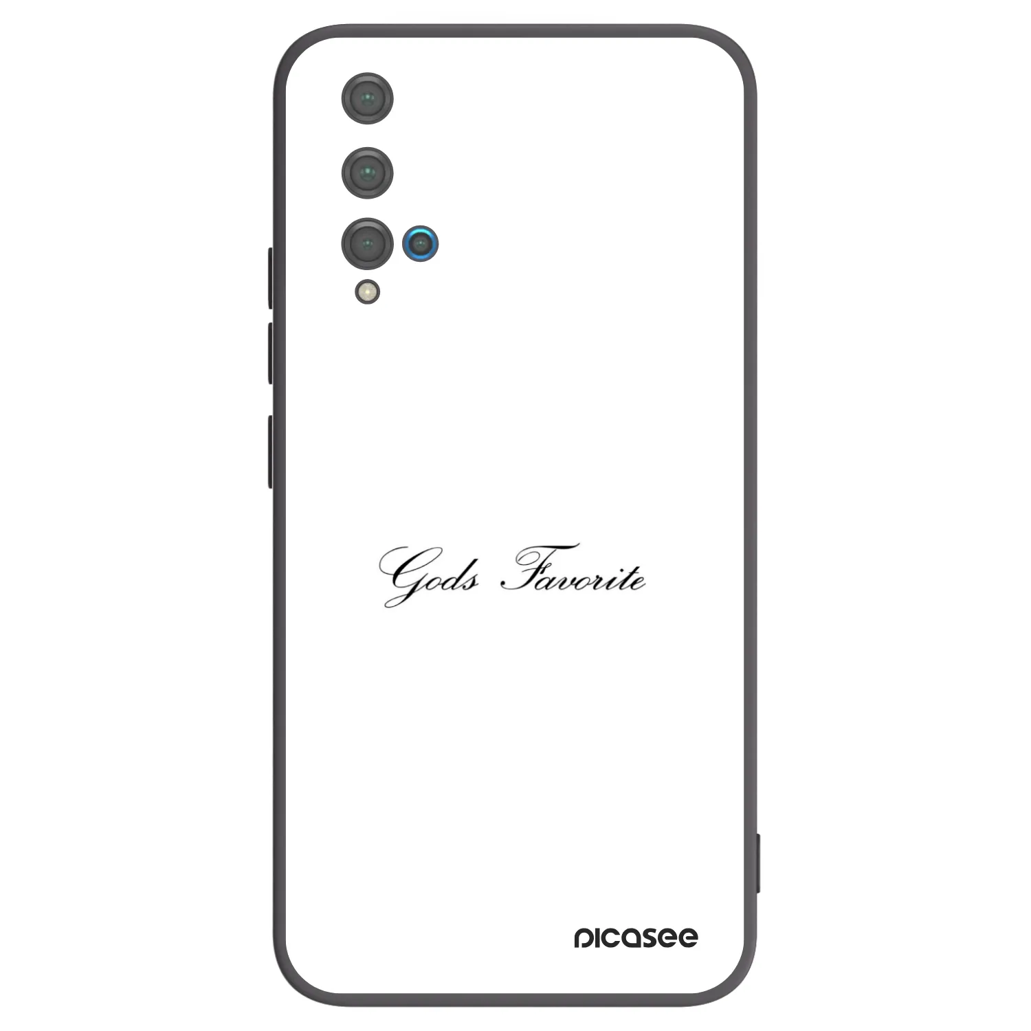 Picasee fekete szilikon tok az alábbi mobiltelefonokra Huawei Nova 5T - Gods Favorite
