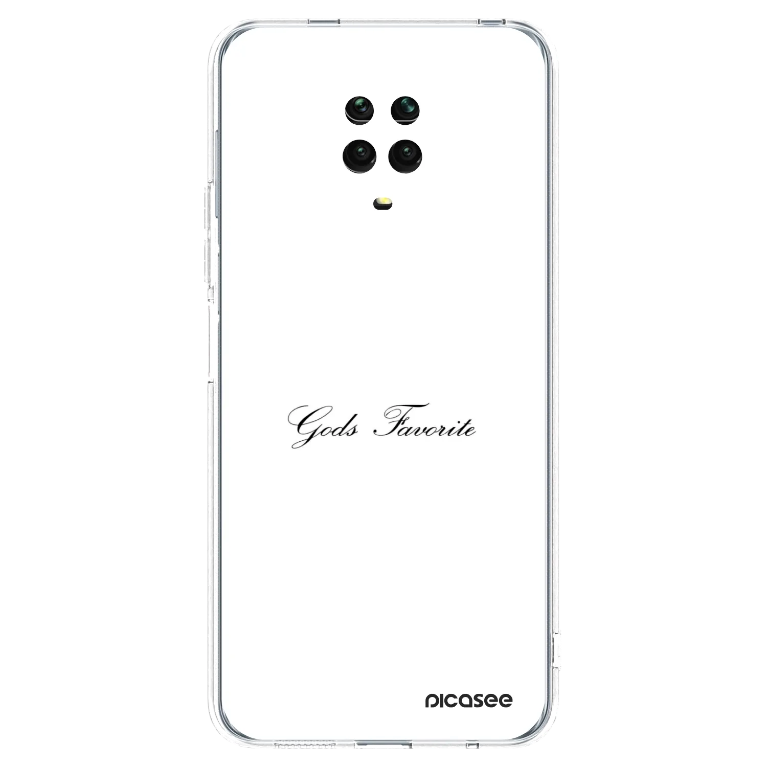 Picasee átlátszó szilikon tok az alábbi mobiltelefonokra Xiaomi Redmi Note 9 Pro - Gods Favorite