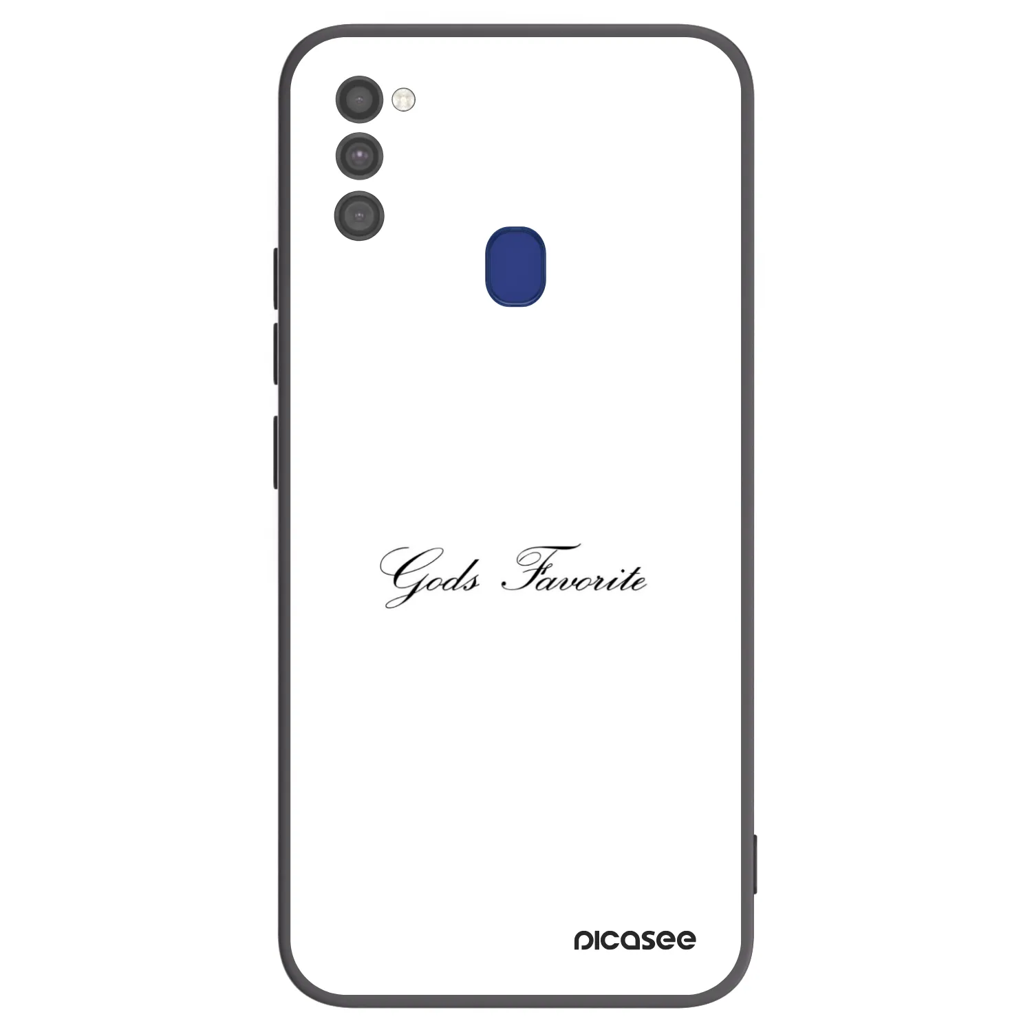 Picasee fekete szilikon tok az alábbi mobiltelefonokra Samsung Galaxy M21 M215F - Gods Favorite