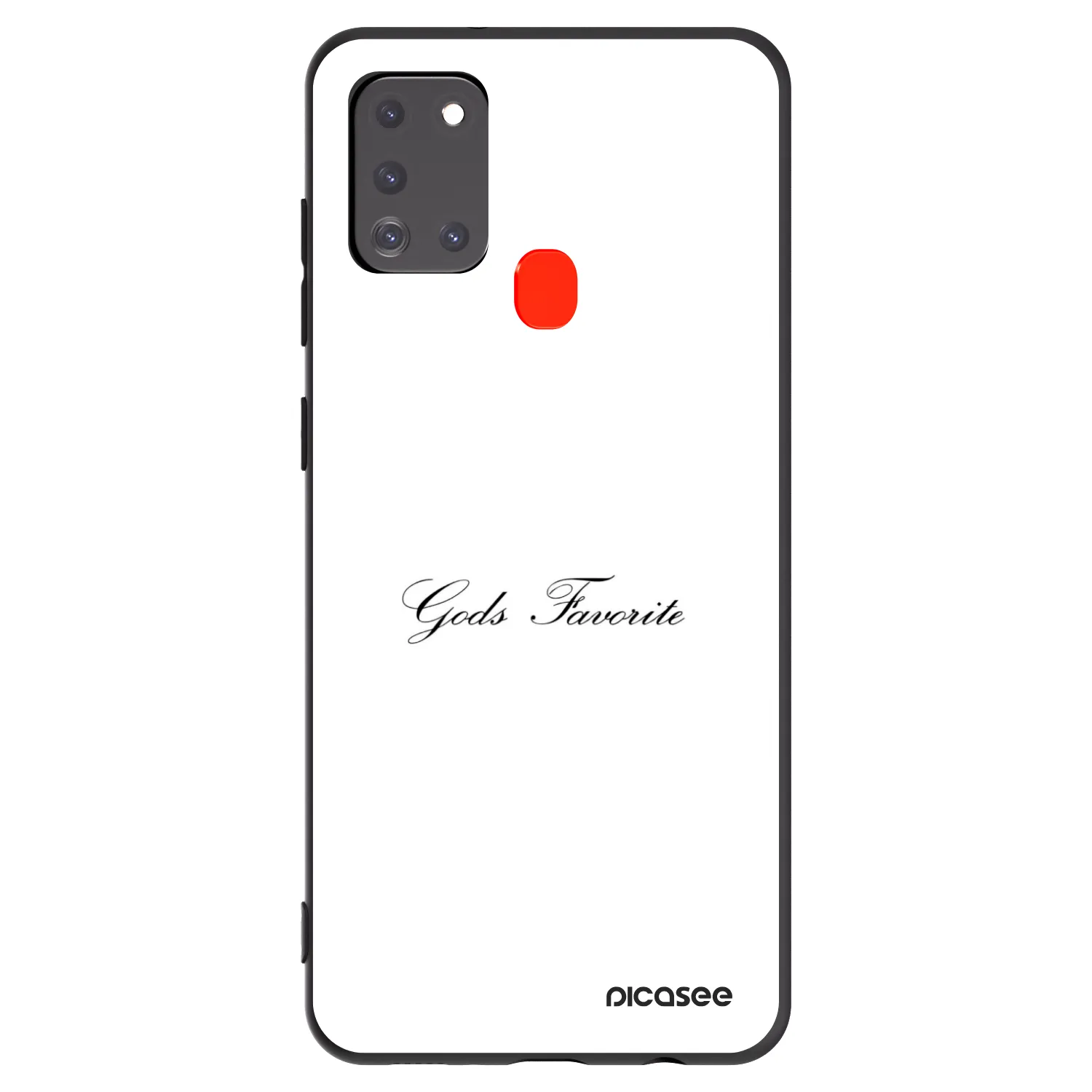 Picasee fekete szilikon tok az alábbi mobiltelefonokra Samsung Galaxy A21s - Gods Favorite