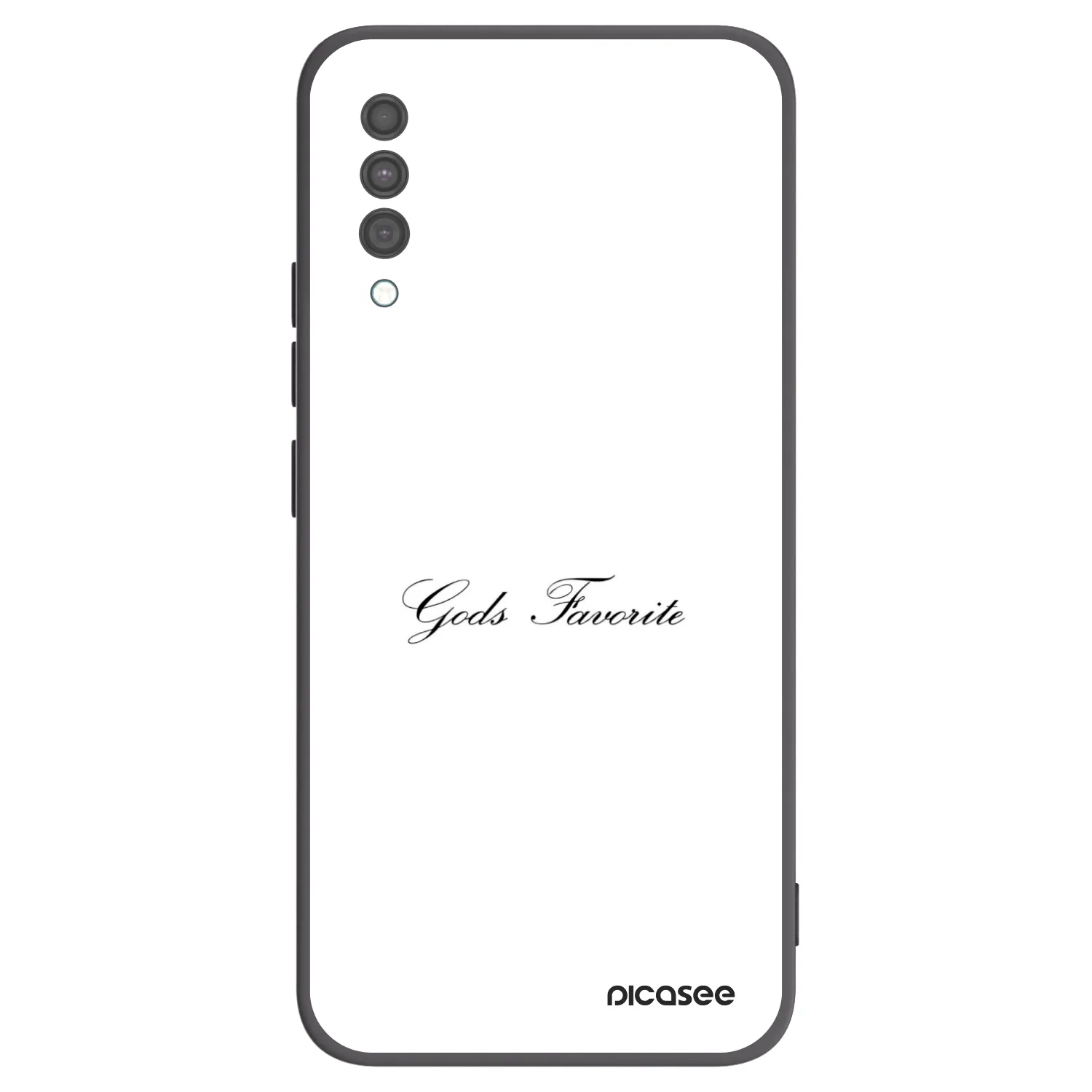 Picasee fekete szilikon tok az alábbi mobiltelefonokra Samsung Galaxy A30s A307F - Gods Favorite