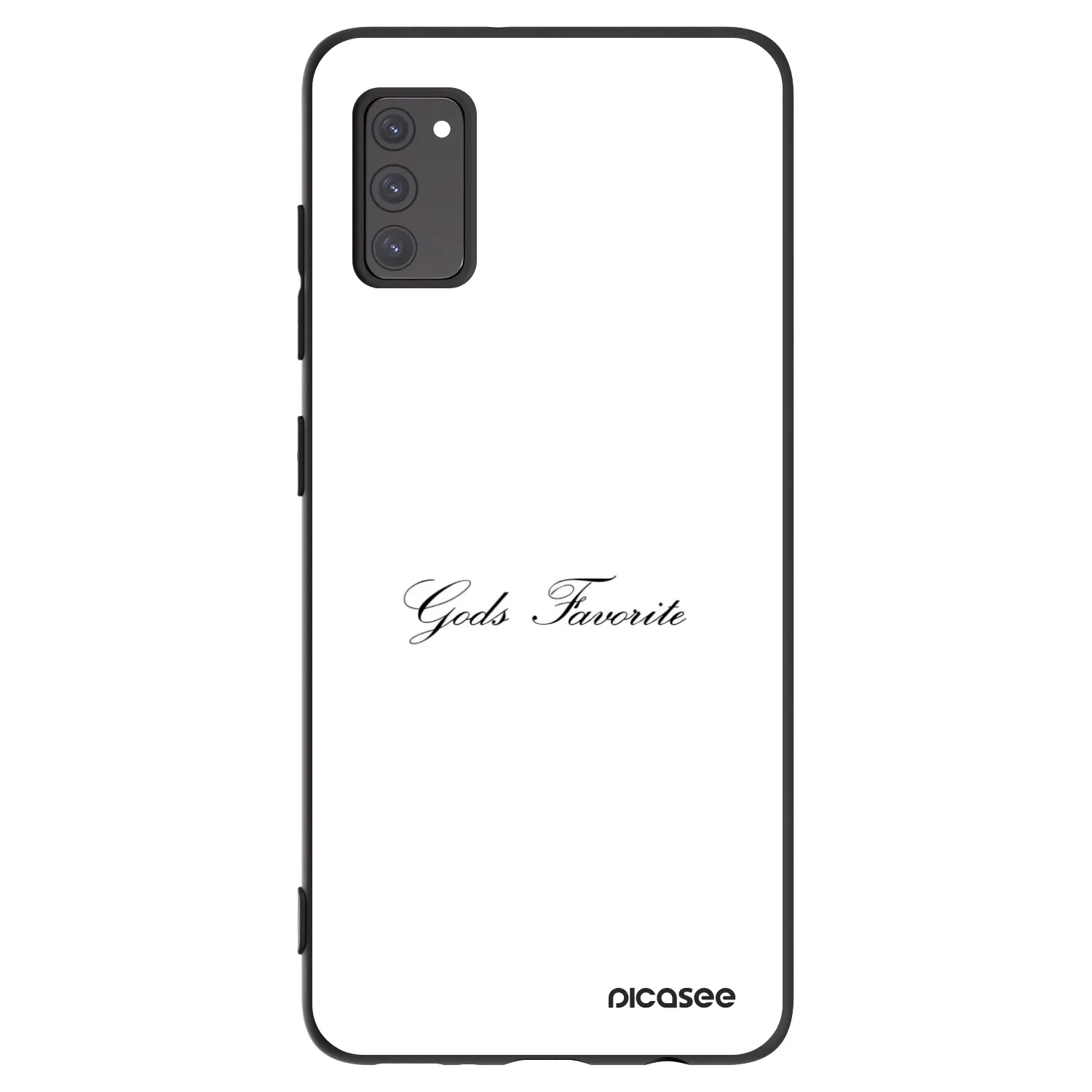 Picasee fekete szilikon tok az alábbi mobiltelefonokra Samsung Galaxy A41 A415F - Gods Favorite