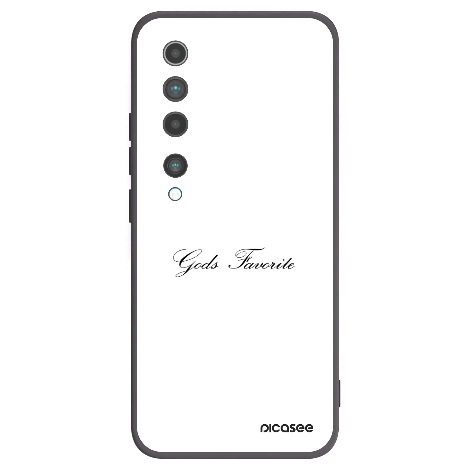Picasee fekete szilikon tok az alábbi mobiltelefonokra Xiaomi Mi 10 - Gods Favorite