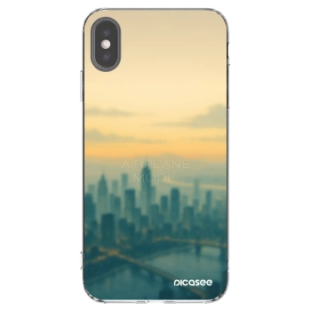 Picasee átlátszó szilikon tok az alábbi mobiltelefonokra Apple iPhone XS Max - Airplane mode